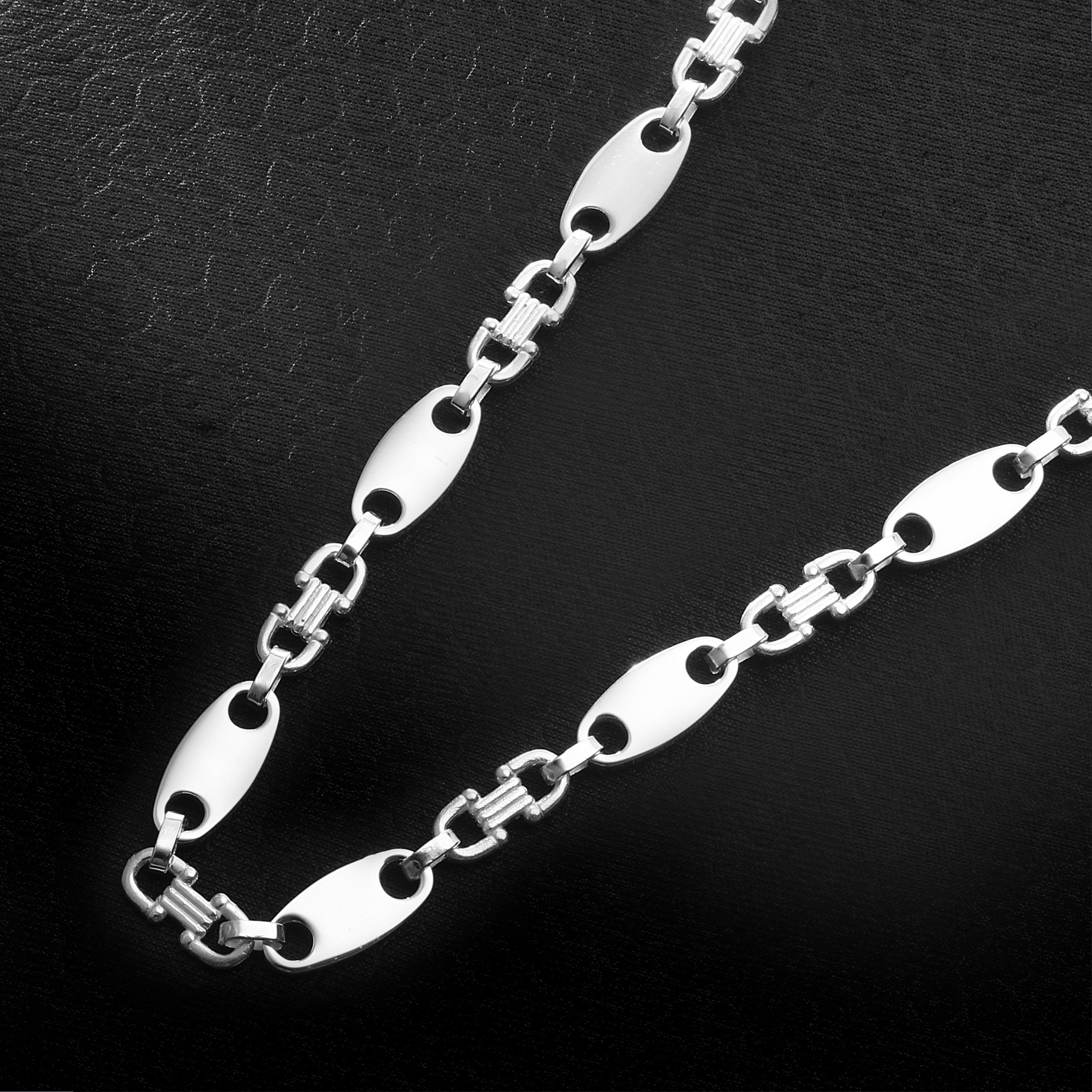 8mm Plattenkette - Silber 925