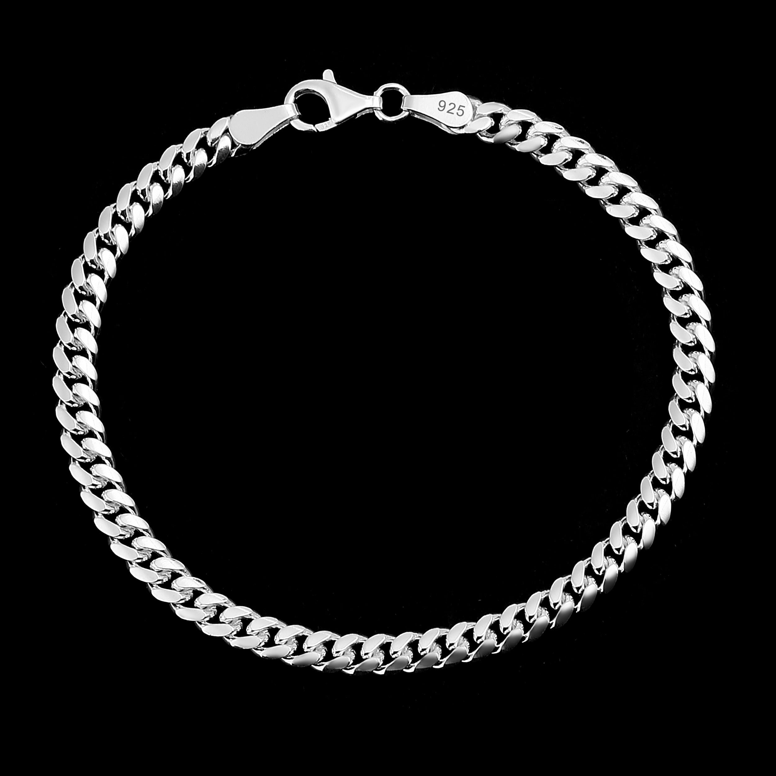 5mm - Miami Cuban Link Armband Panzerkette - 925 Silber