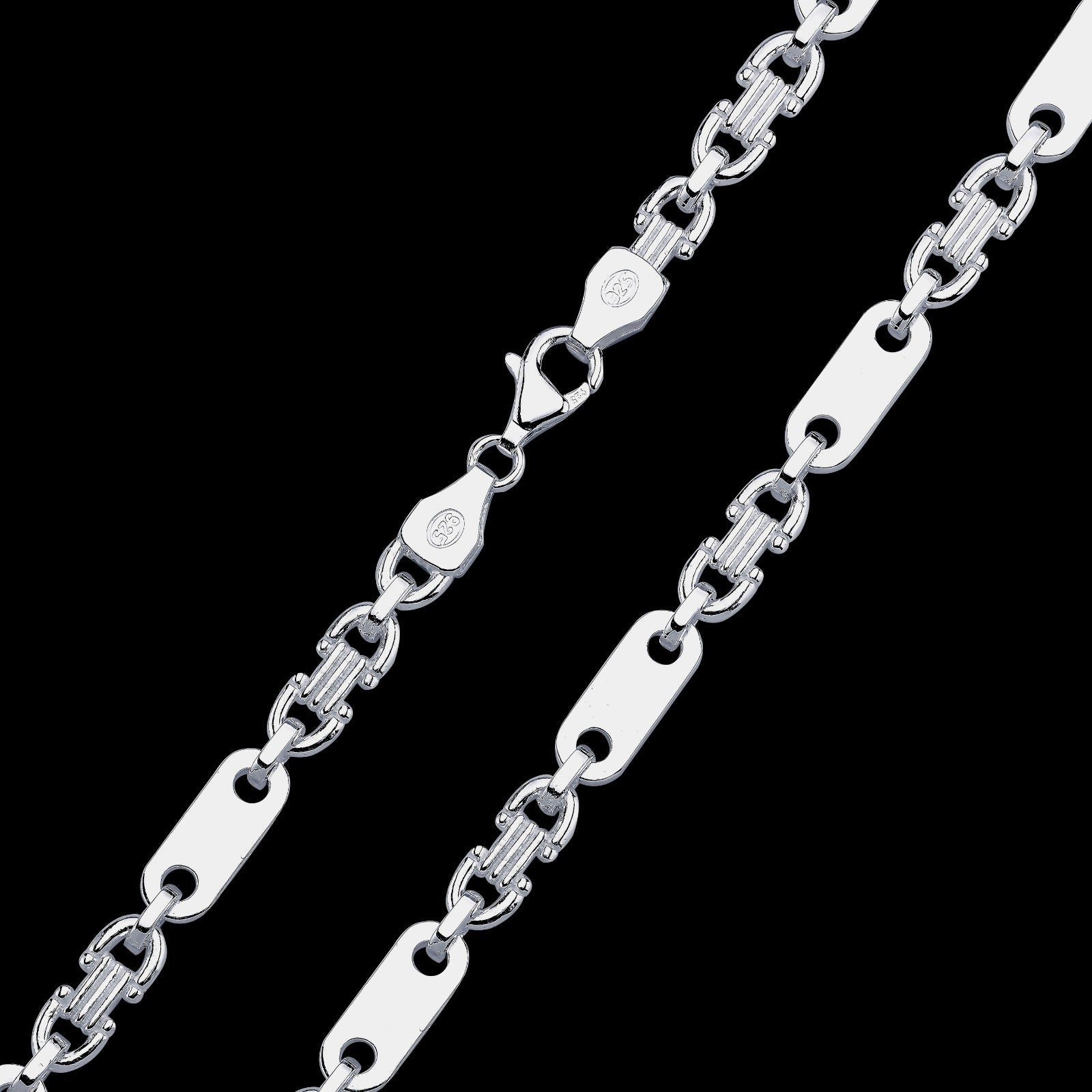 6mm Plattenkette - Silber 925