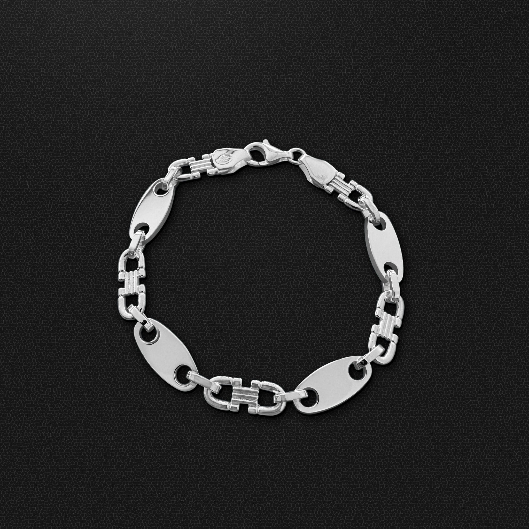 (Armband) Plattenkette - 8mm breit