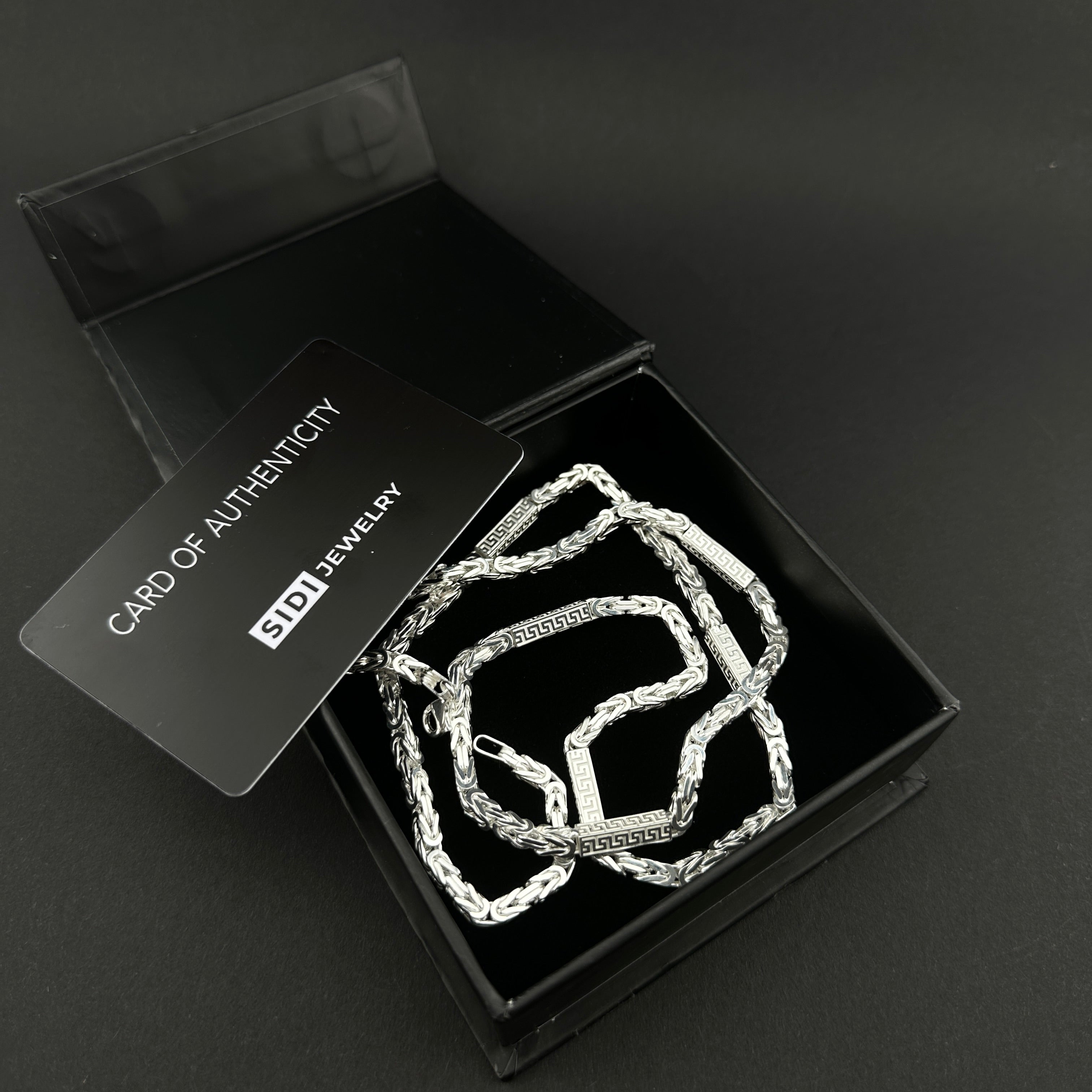 Greek Königskette - 4mm breit - Silber 925