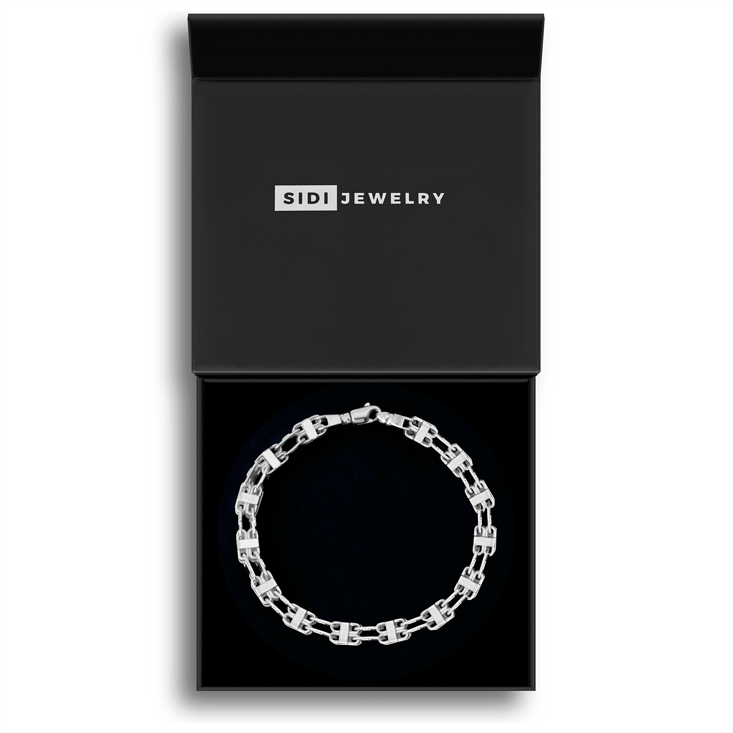 6mm Käfigkette Armband - Silber 925