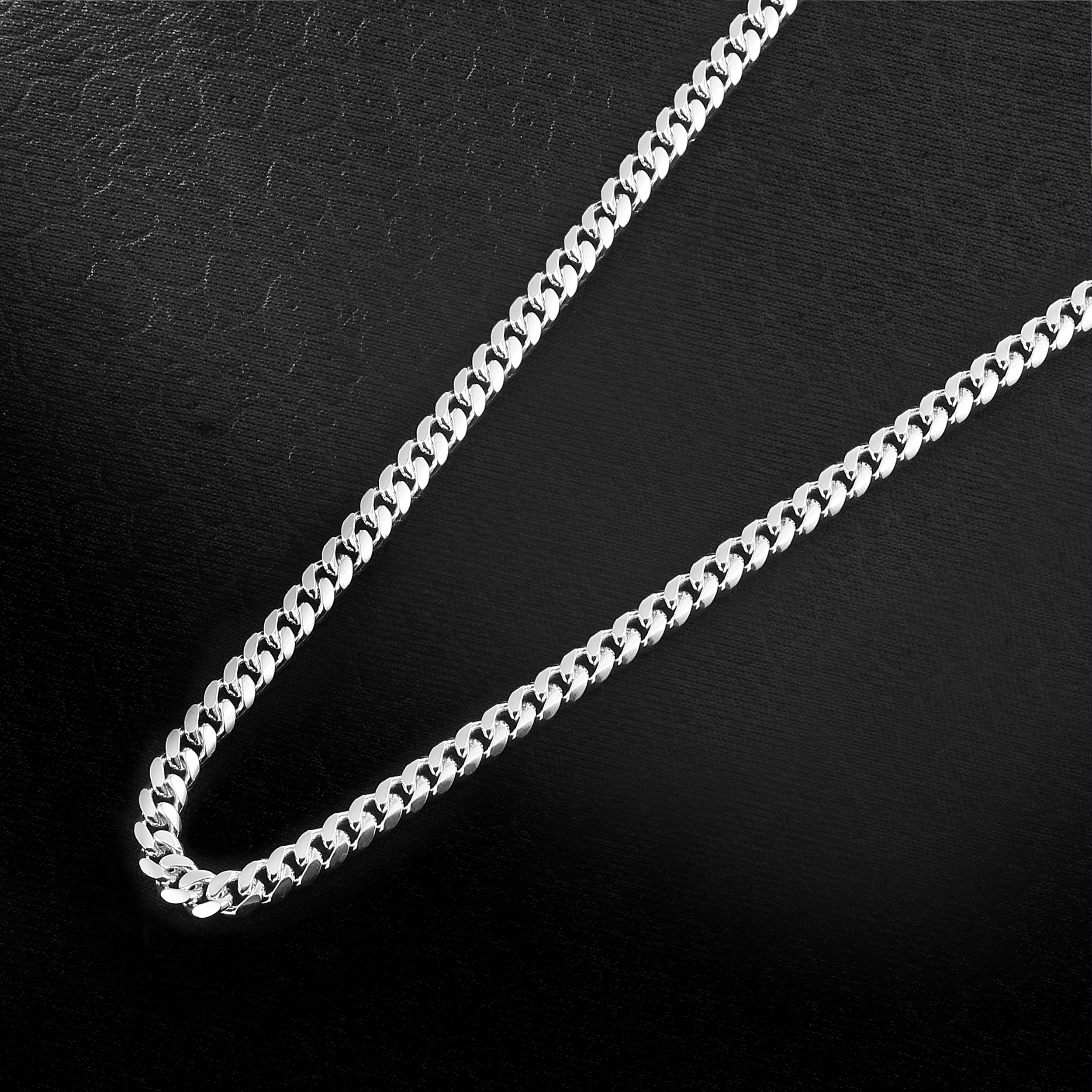 5mm Miami Cuban Link Chain Panzerkette - Silber 925