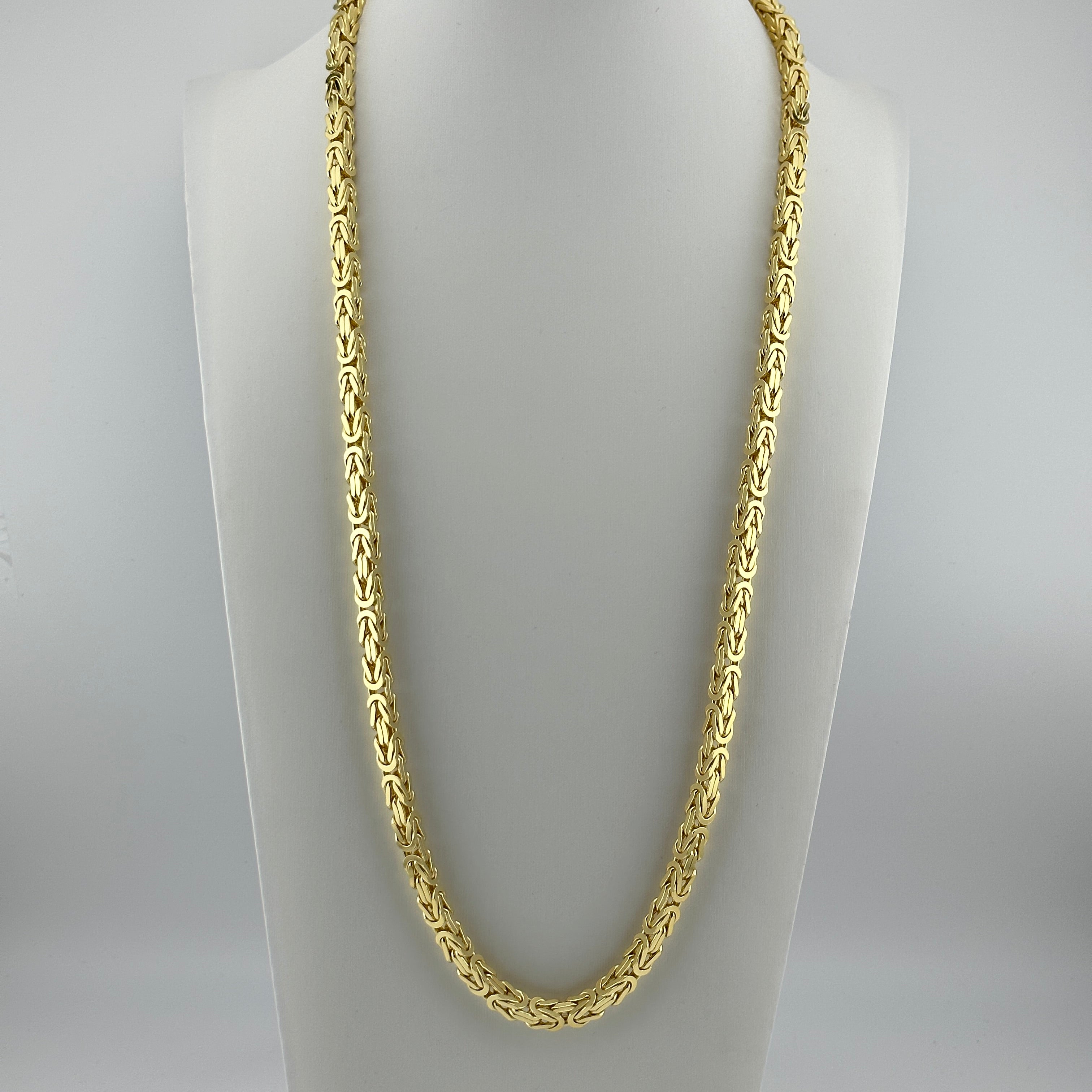 5mm Königskette - Silber 925 18k Gold vergoldet