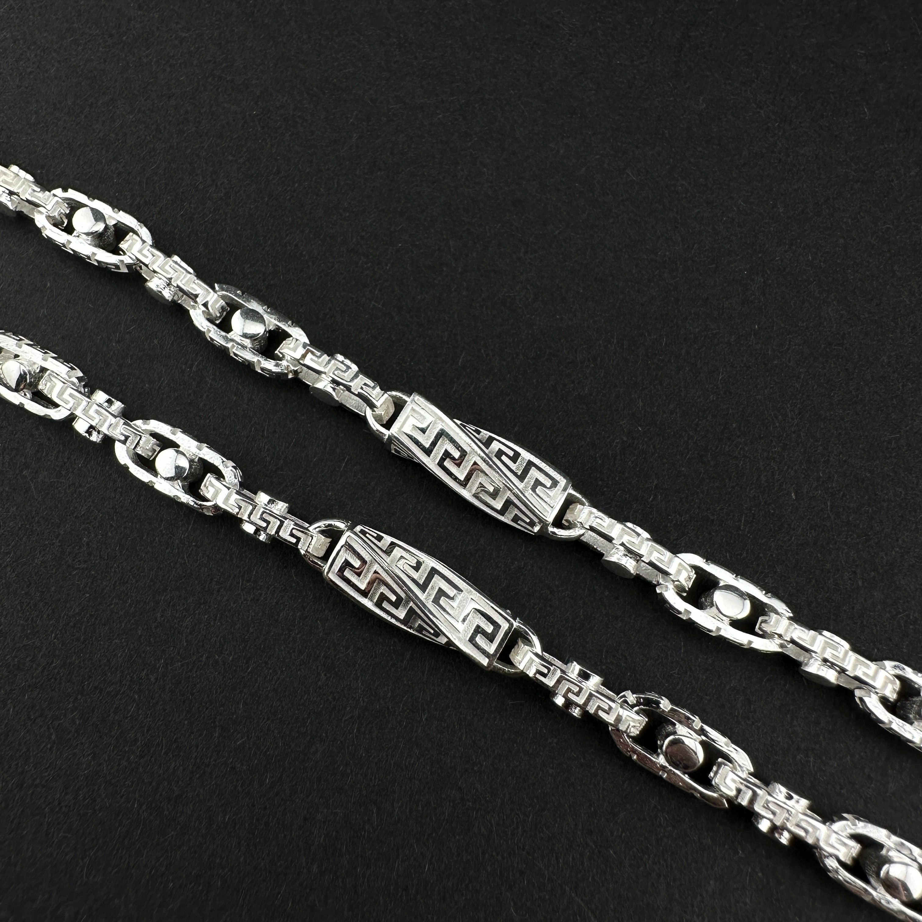 Greek Monte Carlo Kette - 6mm breit I Silber 925