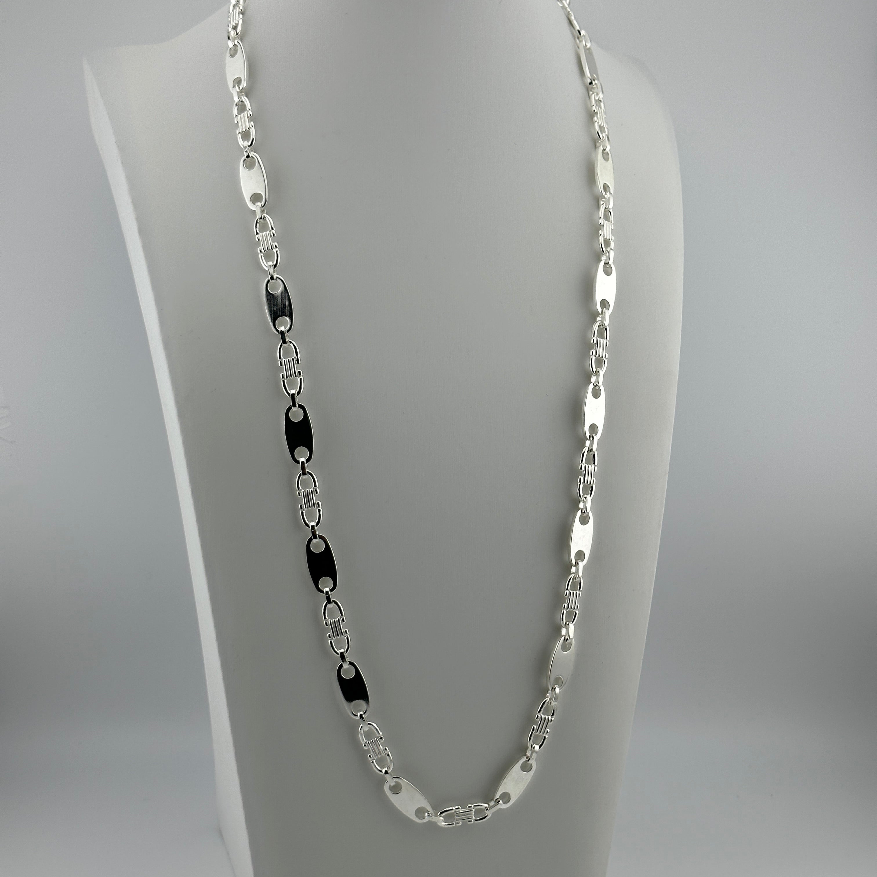 8mm Plattenkette - Silber 925