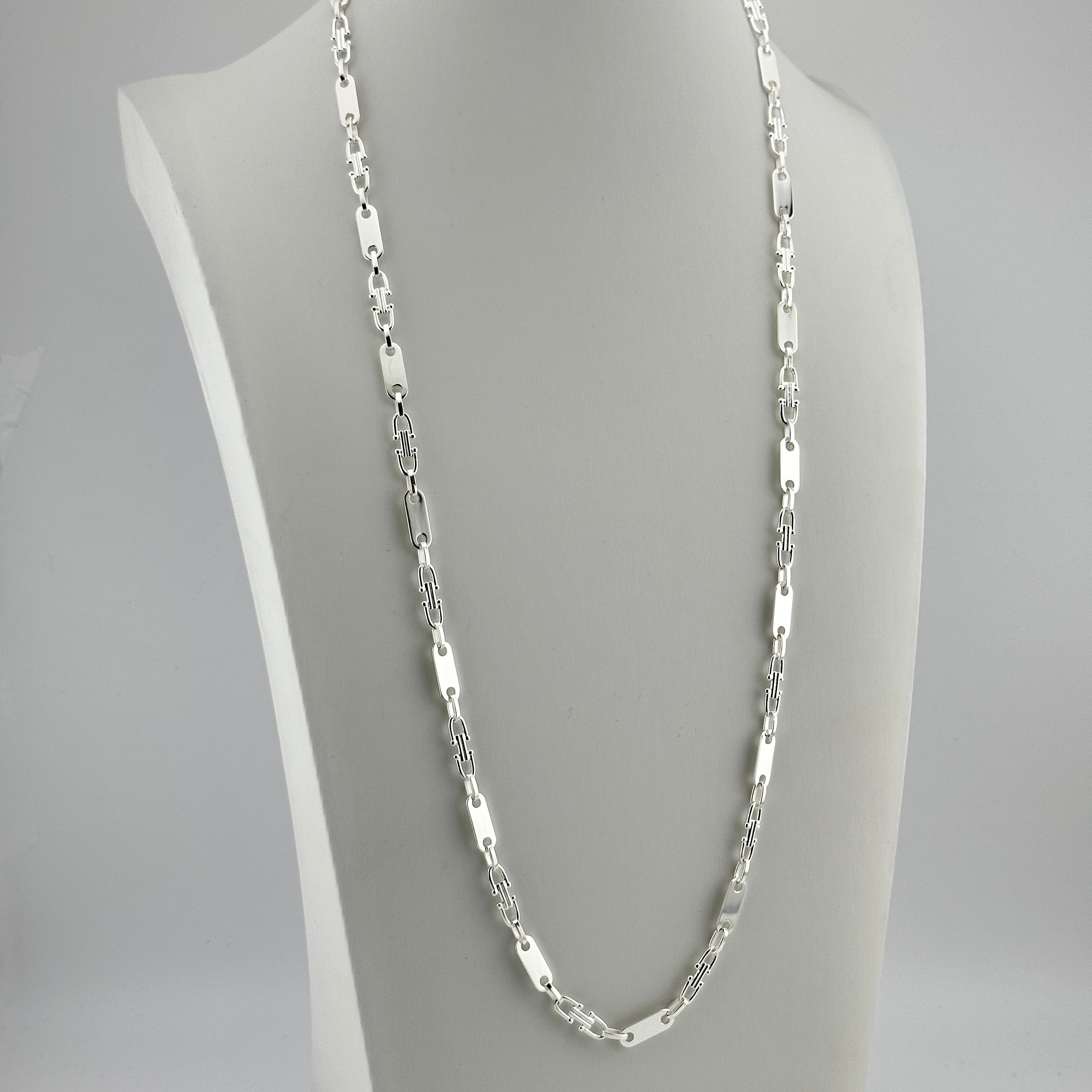 4mm Plattenkette - Silber 925