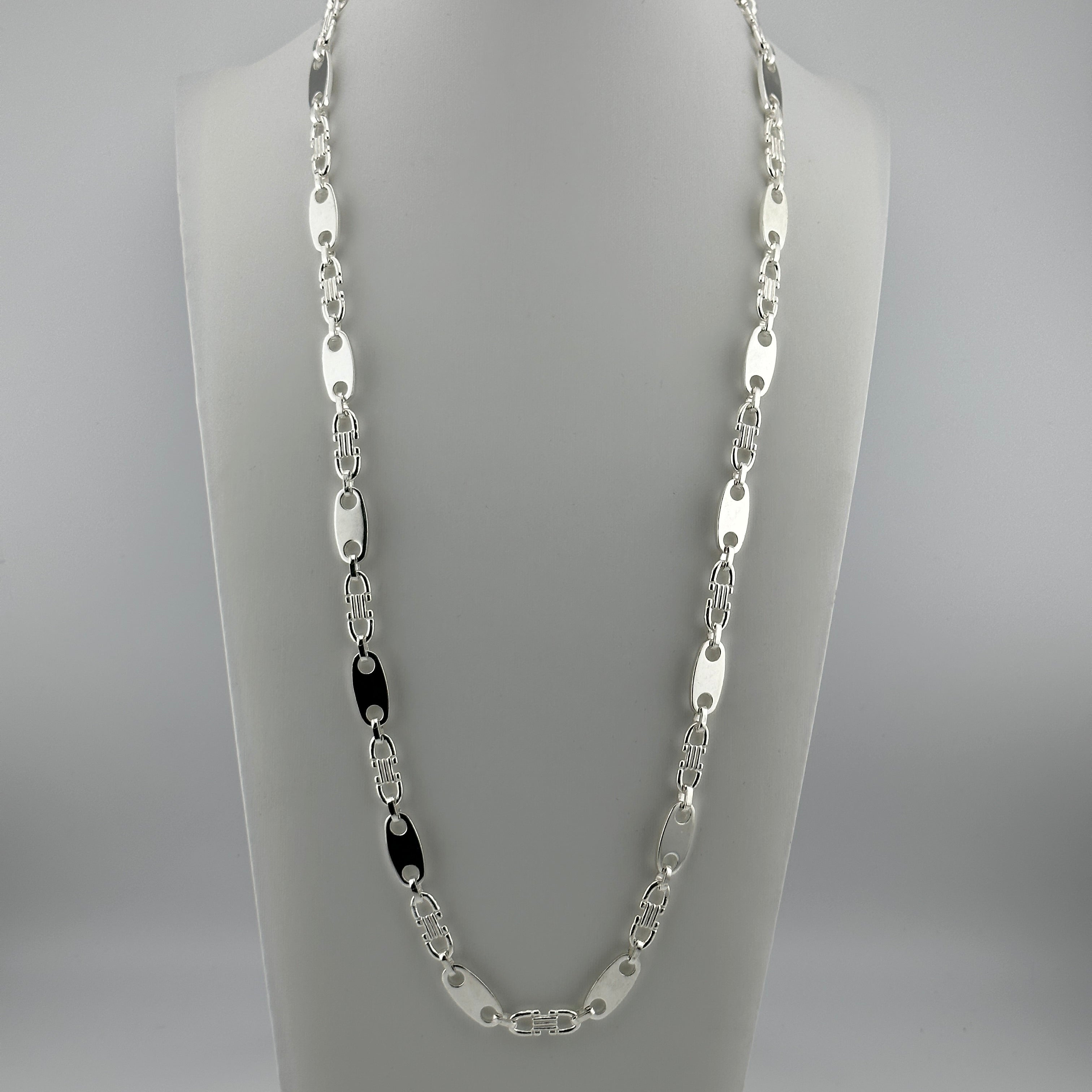 8mm Plattenkette - Silber 925