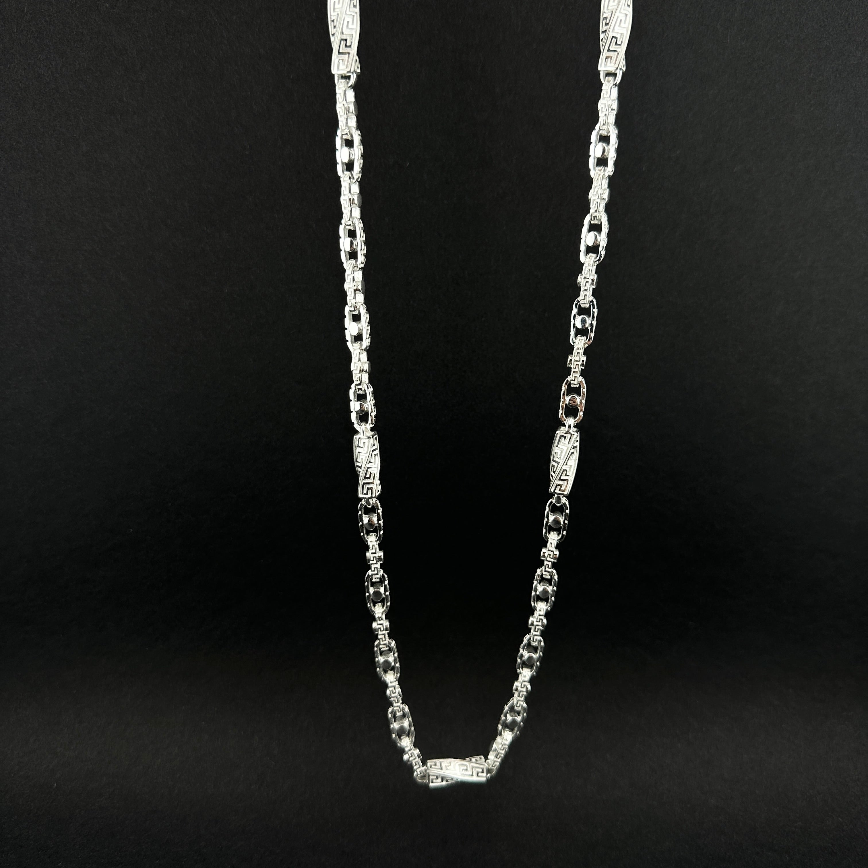 Greek Monte Carlo Kette - 6mm breit I Silber 925