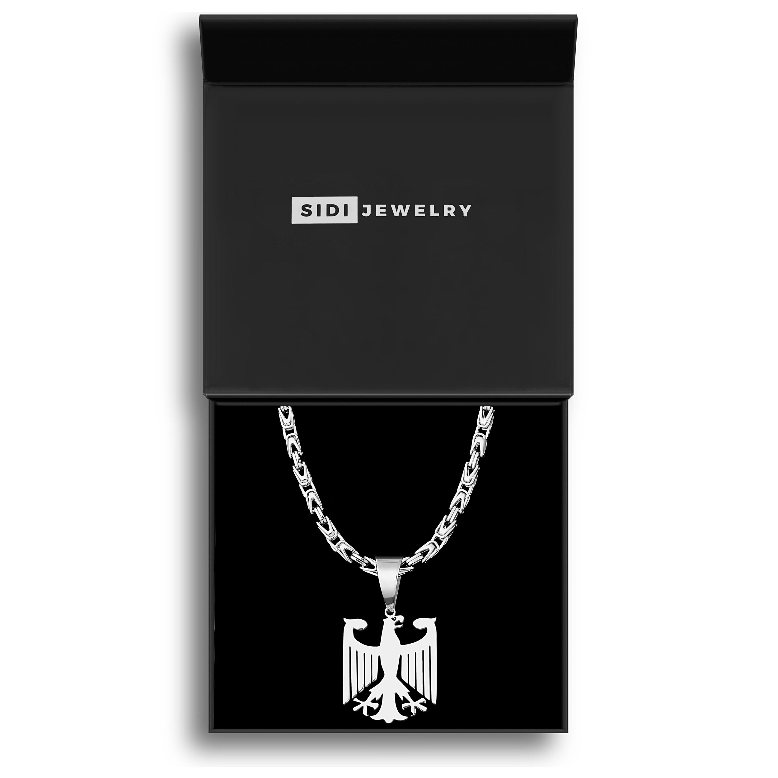 Set Adler Anhänger Königskette - 6mm - Edelstahl