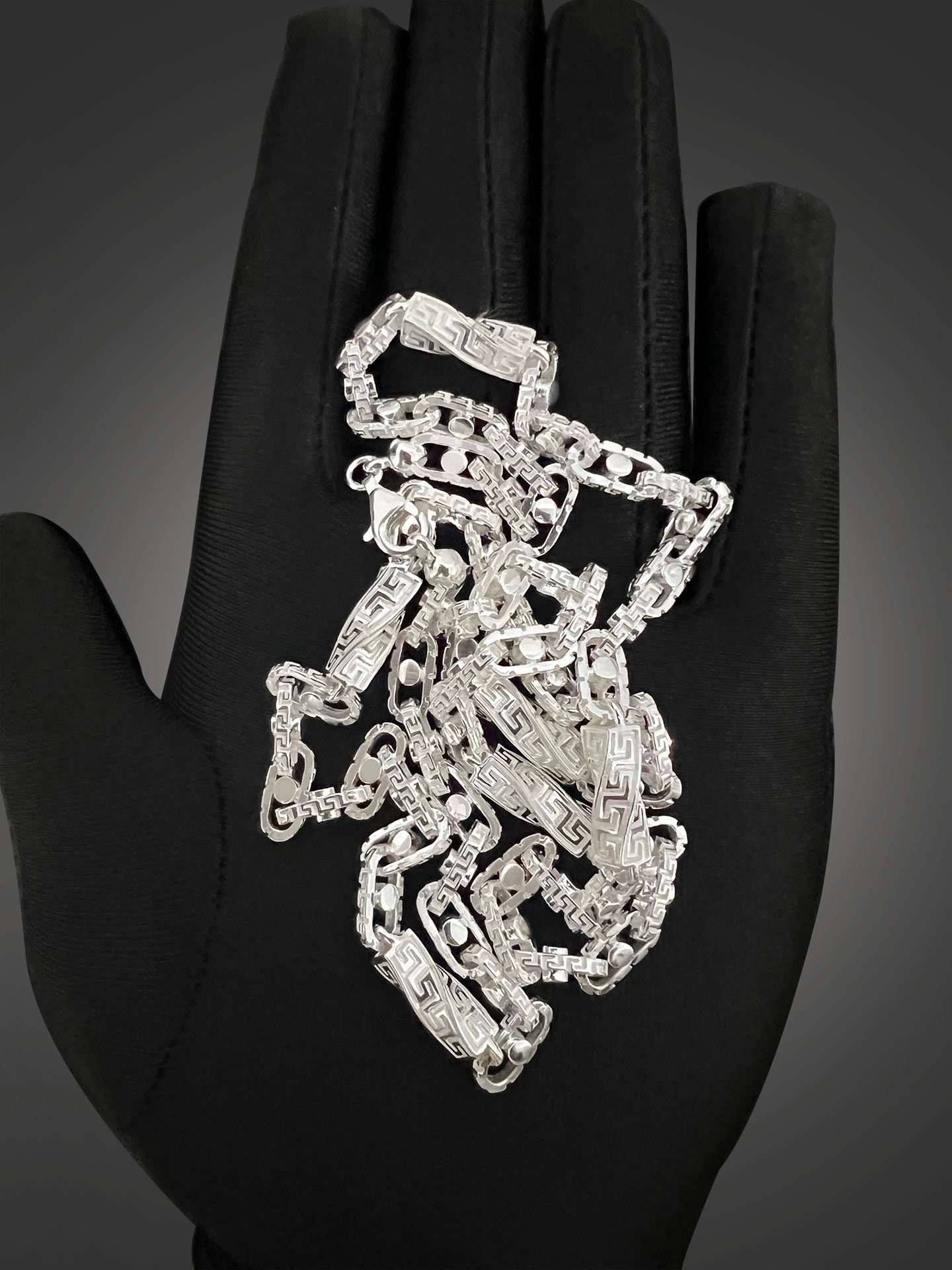 Greek Monte Carlo Kette - 6mm breit I Silber 925