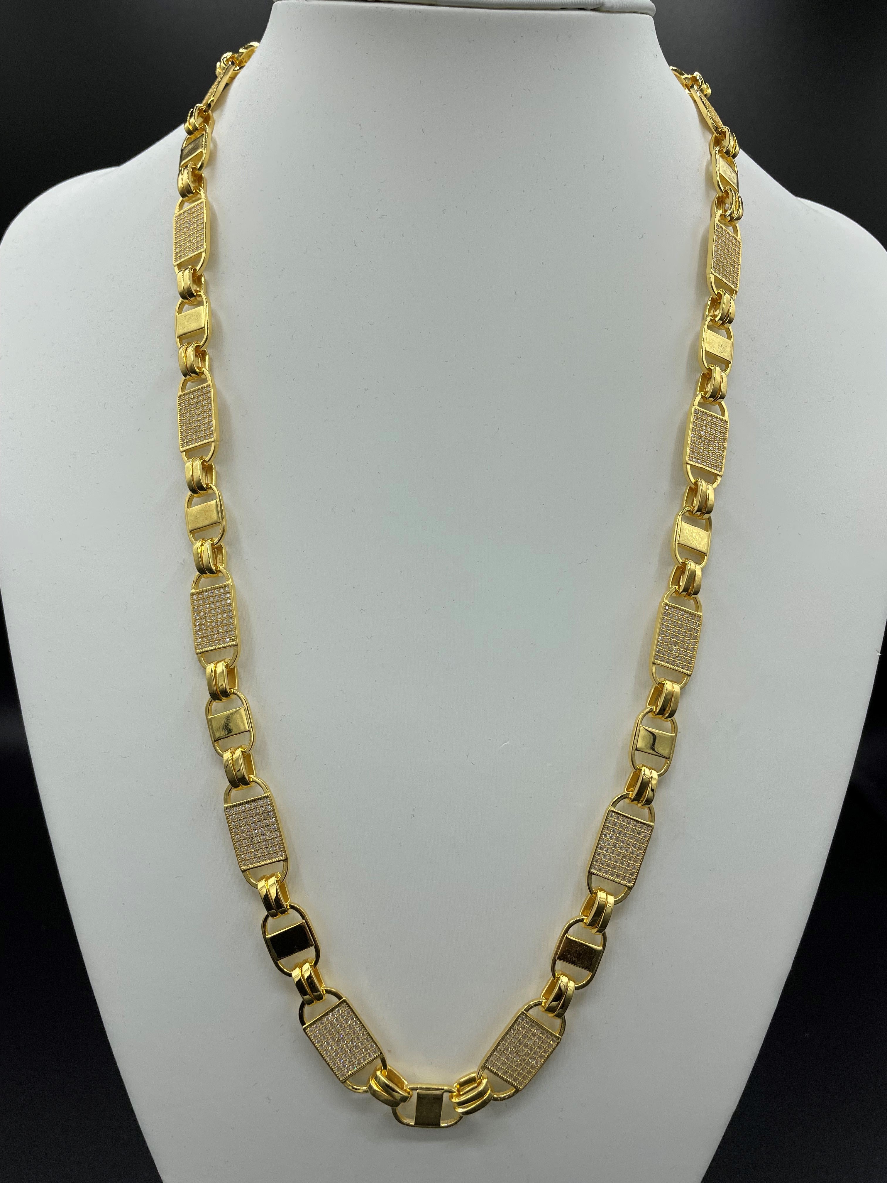 Iced Out Plattenkette 2.0 - 10mm breit
