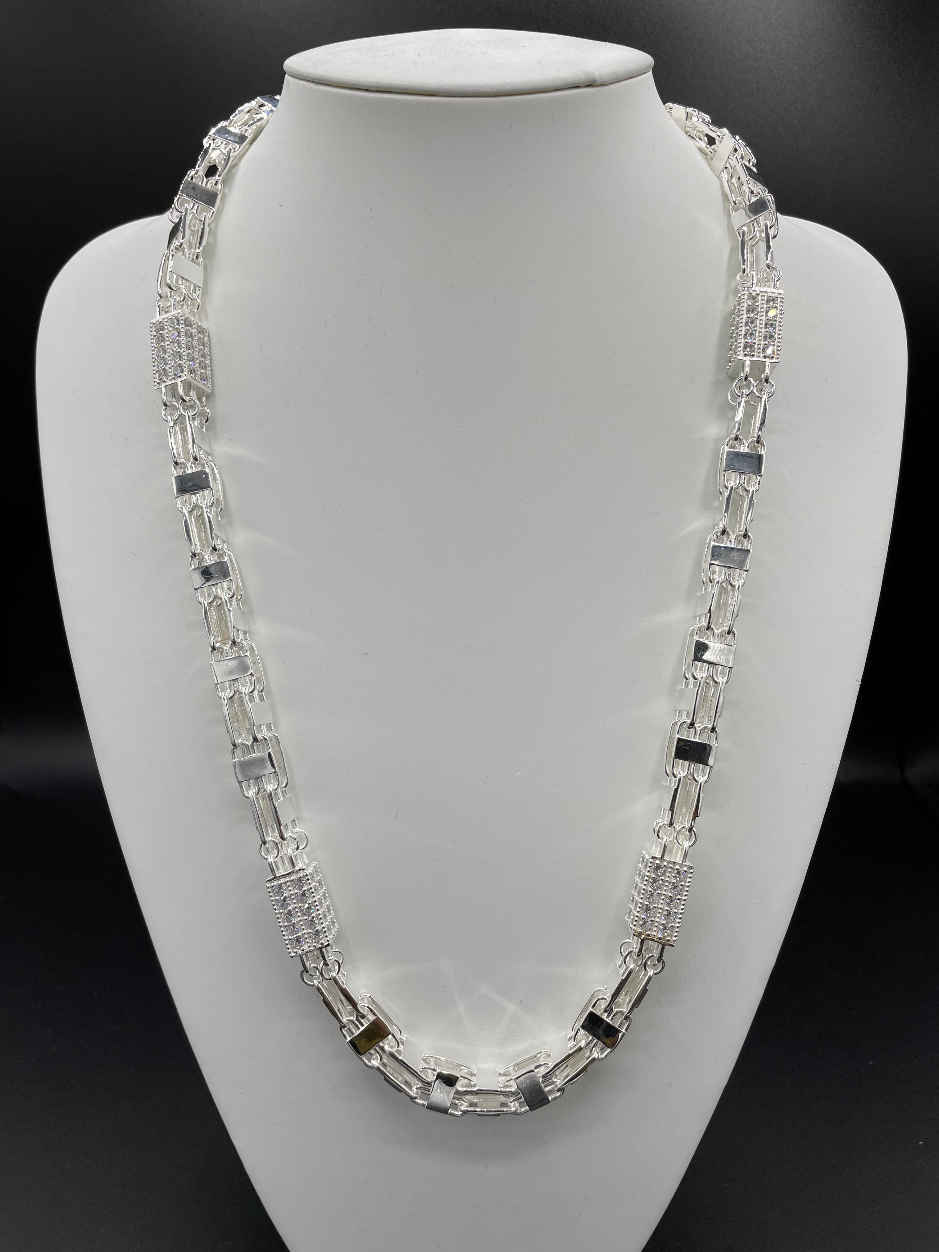 Käfigkette / Magnumkette Iced-Out - 10mm breit