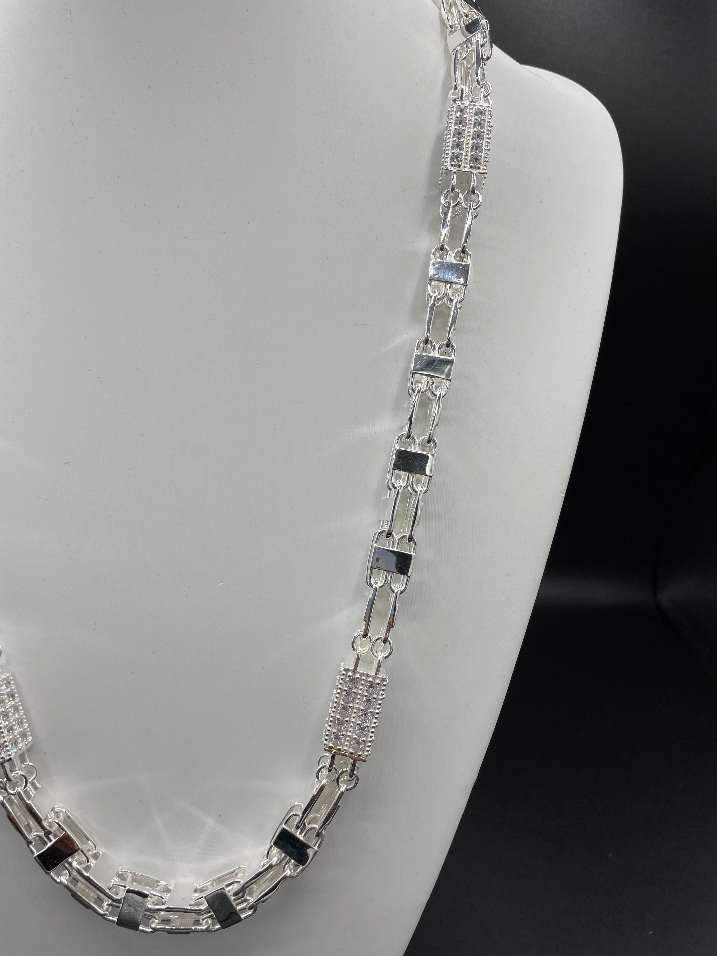 Käfigkette / Magnumkette Iced-Out - 10mm breit
