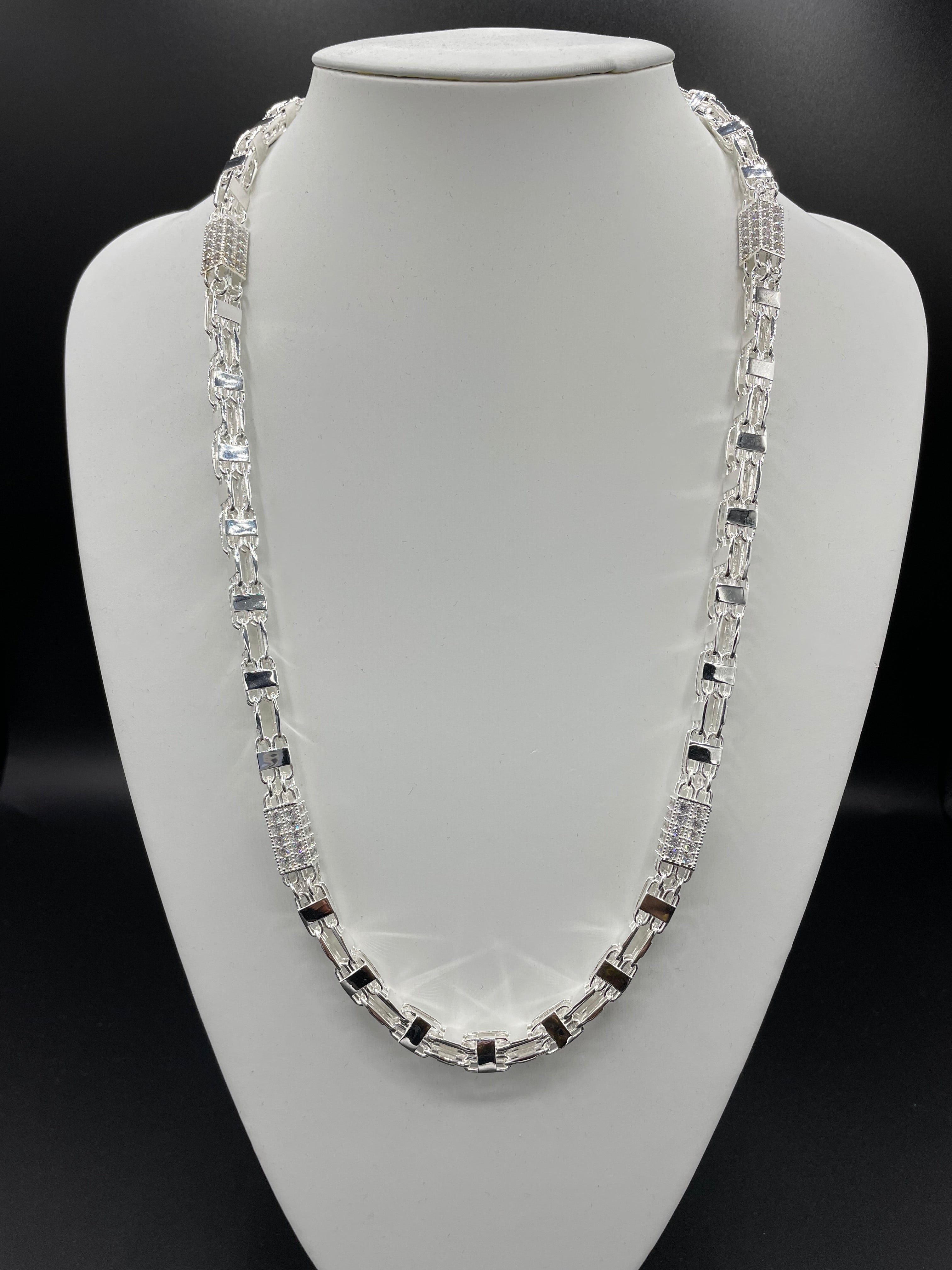 Käfigkette / Magnumkette Iced-Out - 8mm breite