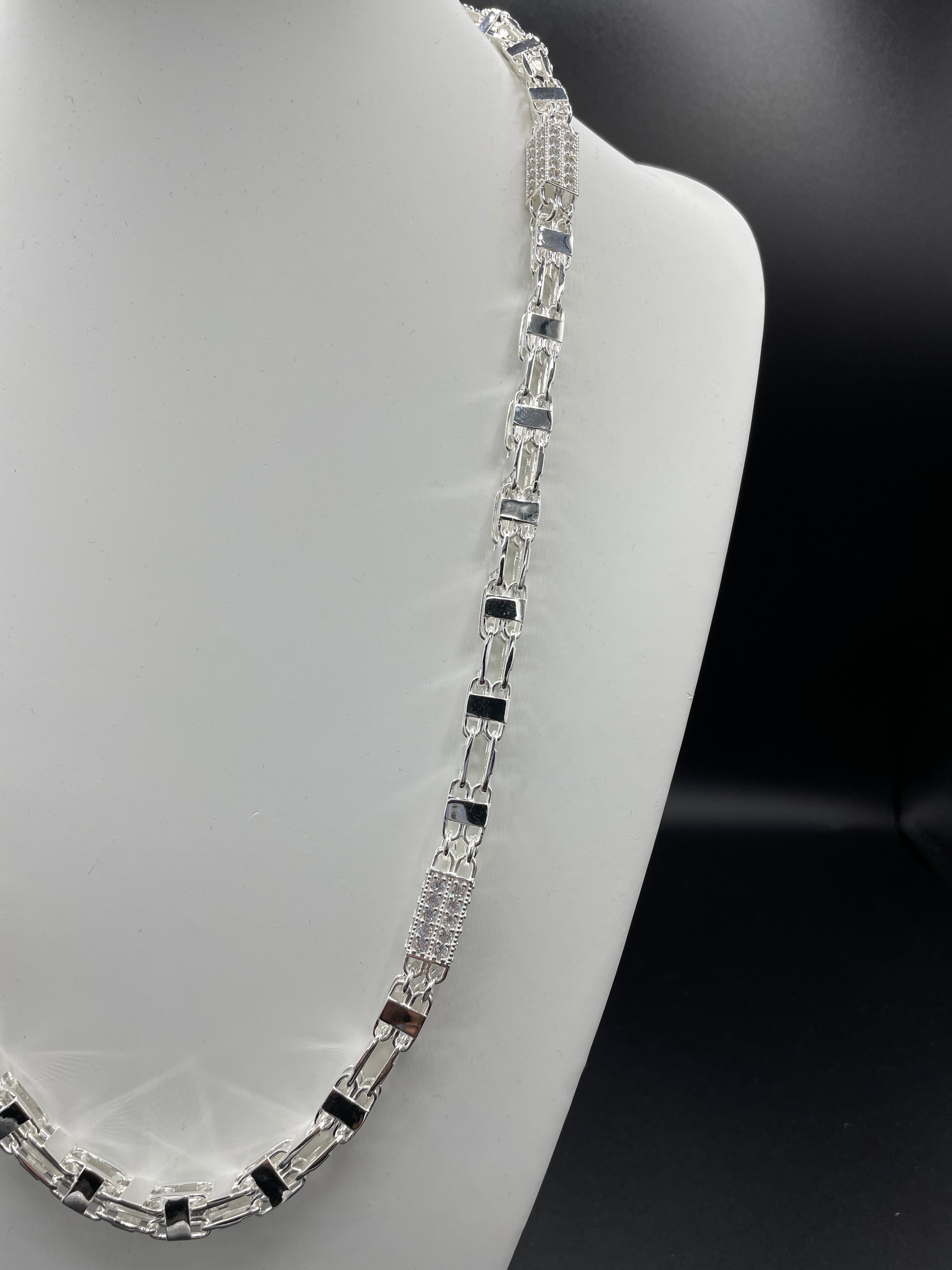 Käfigkette / Magnumkette Iced-Out - 8mm breite