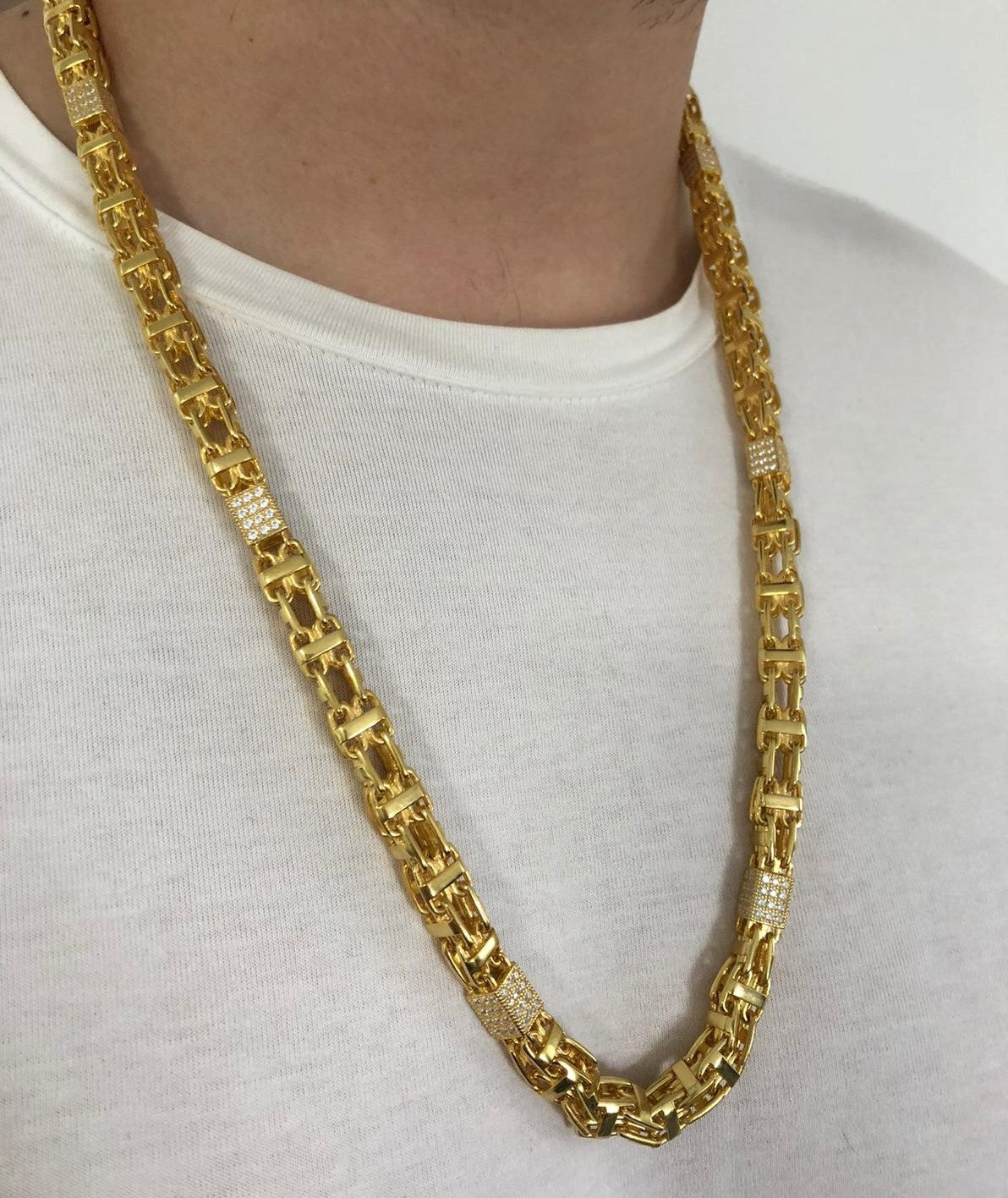 Käfigkette Iced-Out - 8,5mm breit