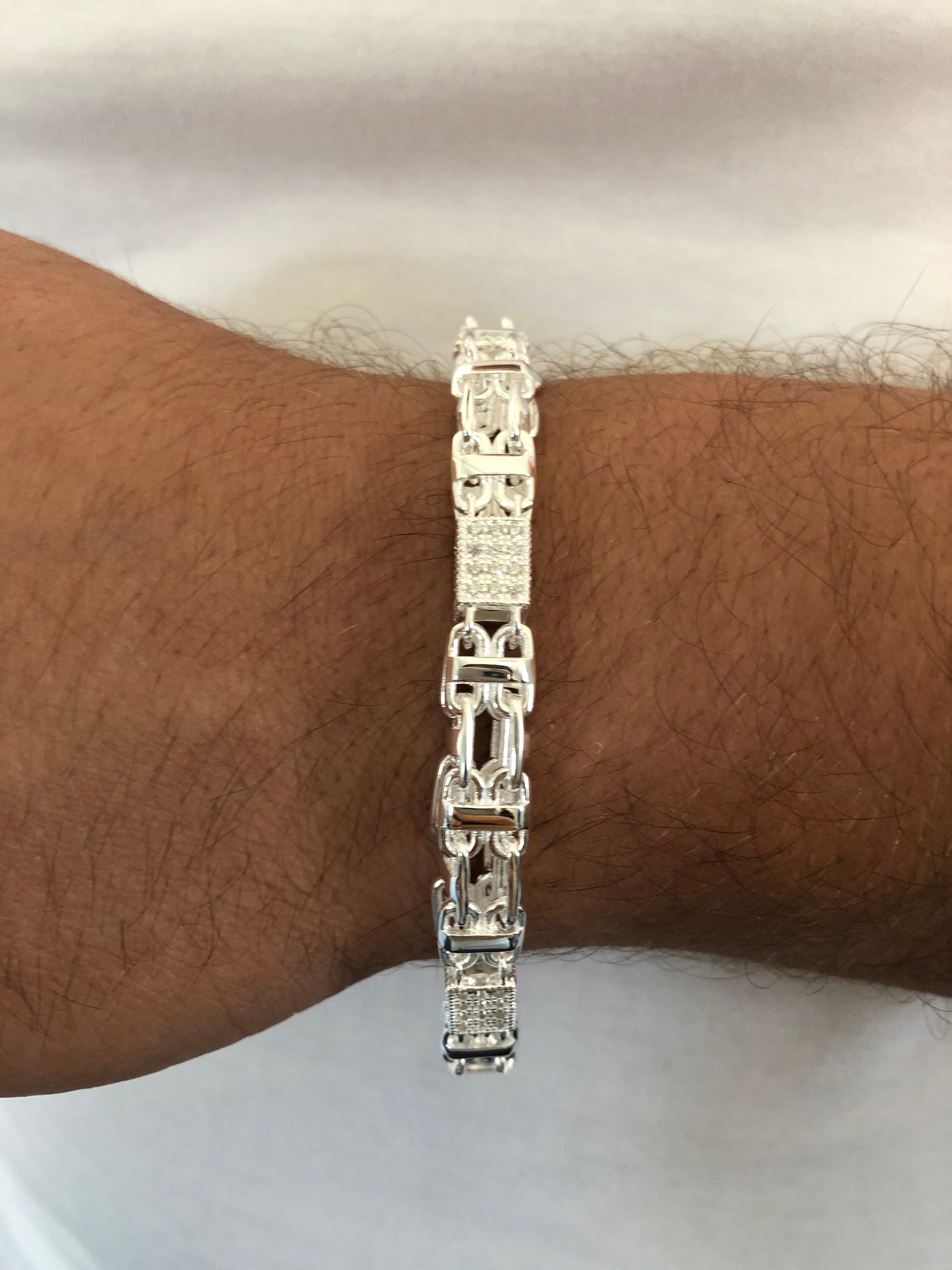 (Armband) Käfigkette ICED Out - 8,5mm breit