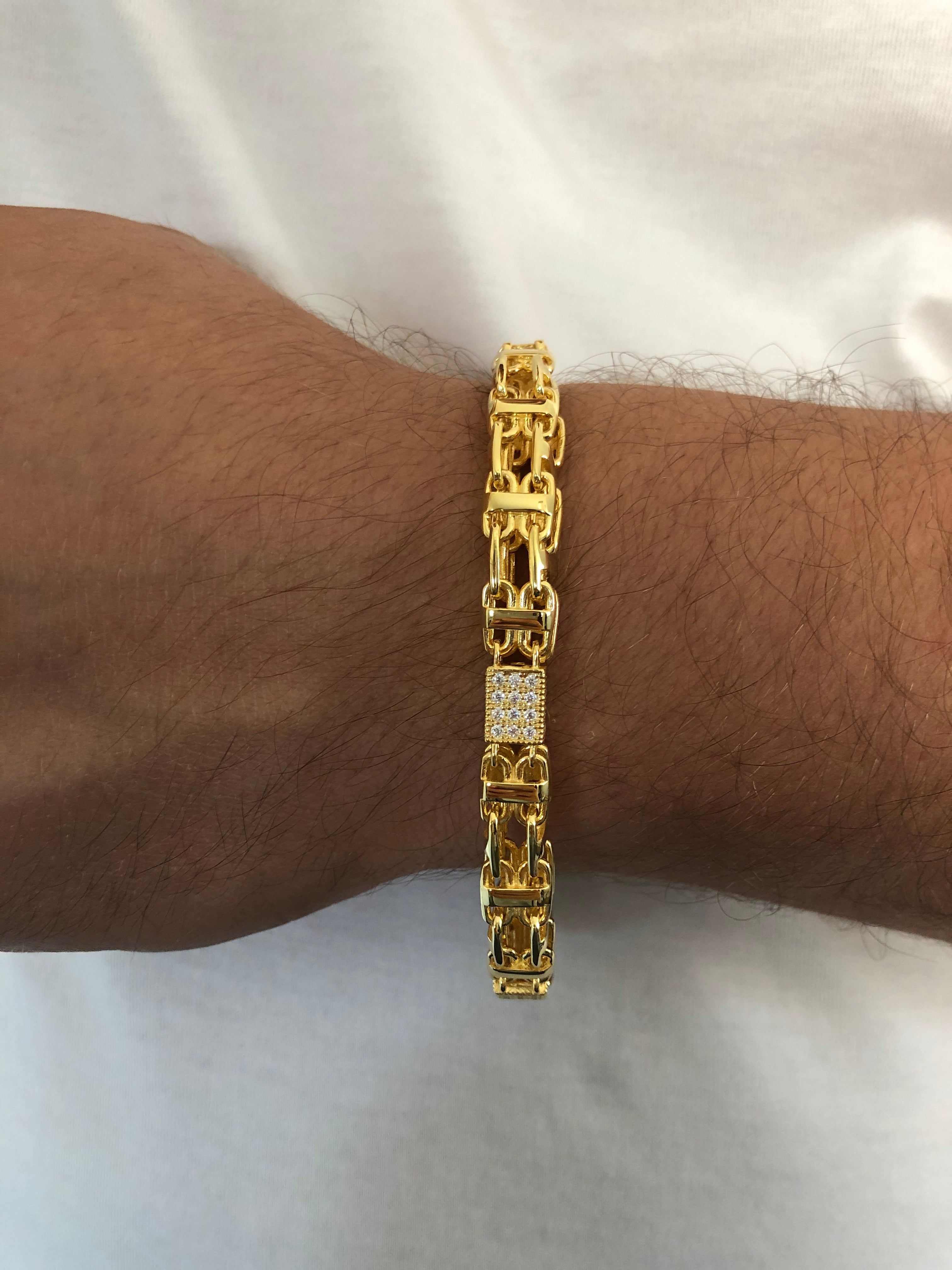 (Armband) Käfigkette ICED Out - 8,5mm breit