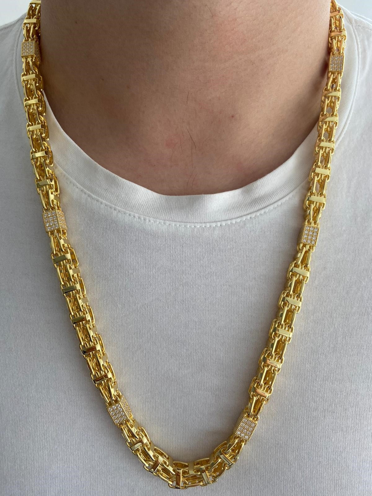 Käfigkette Iced-Out - 8,5mm breit