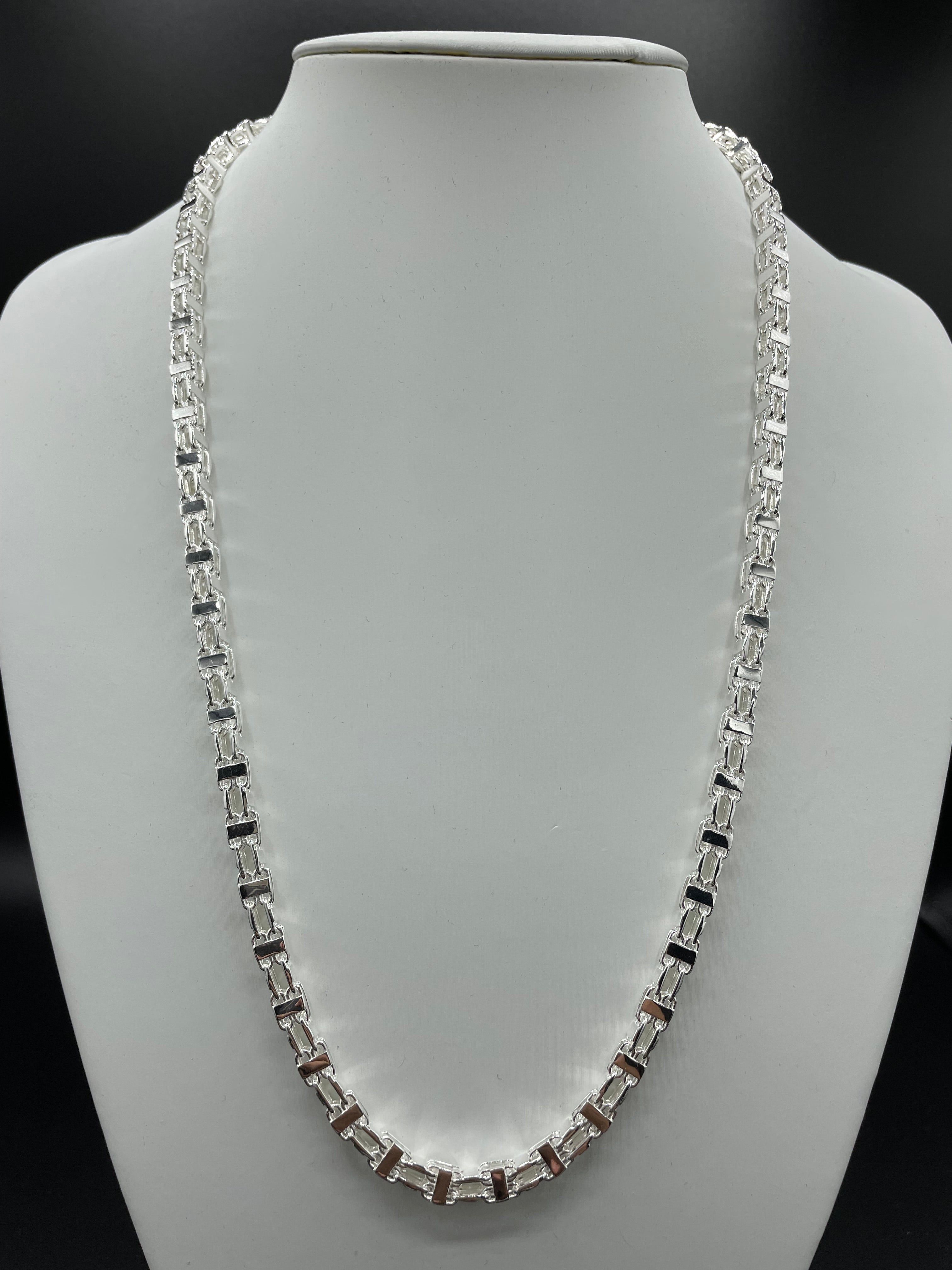 Käfigkette - 6mm breit - Silber 925