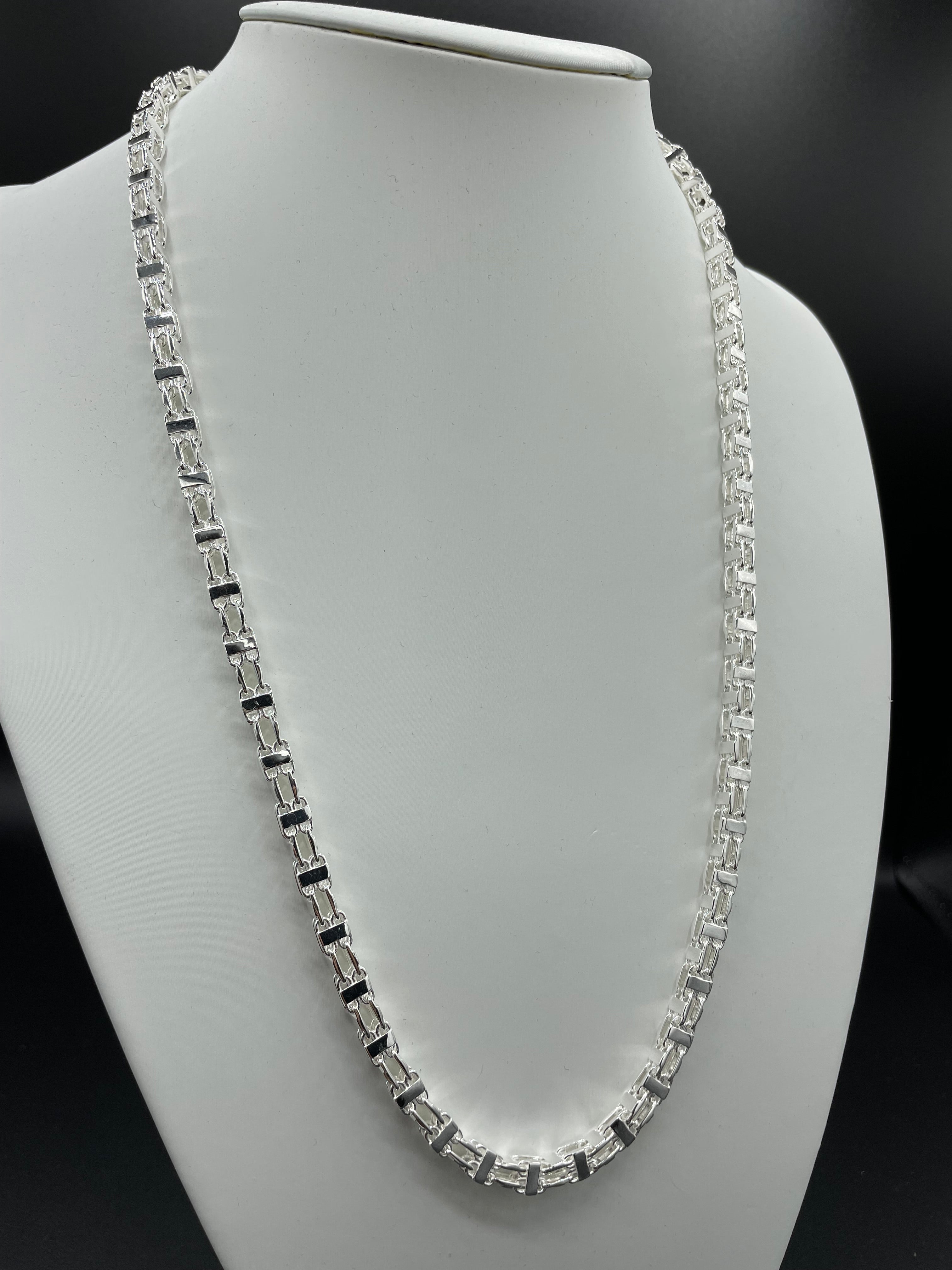 Käfigkette - 6mm breit - Silber 925