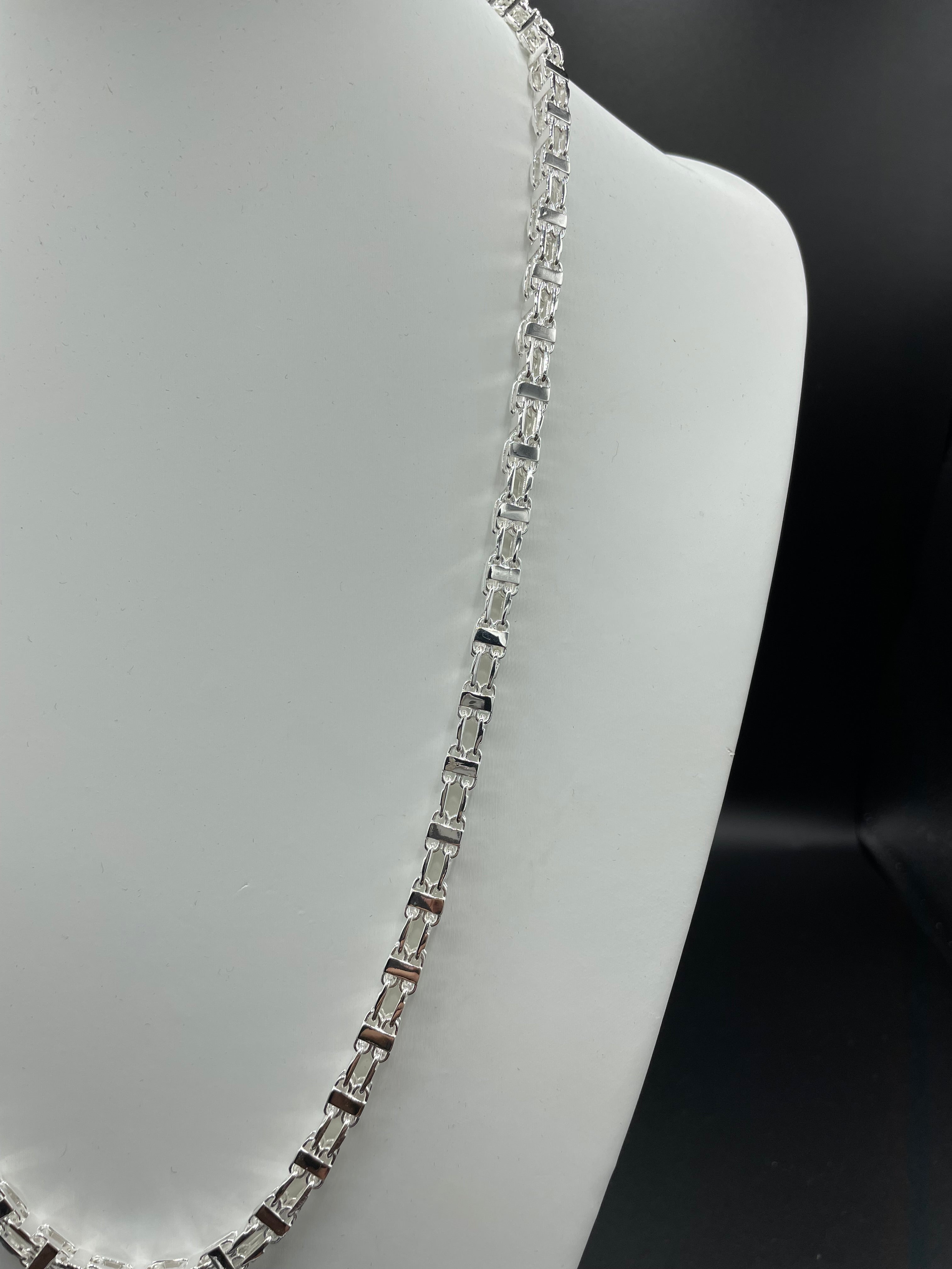 Käfigkette - 6mm breit - Silber 925