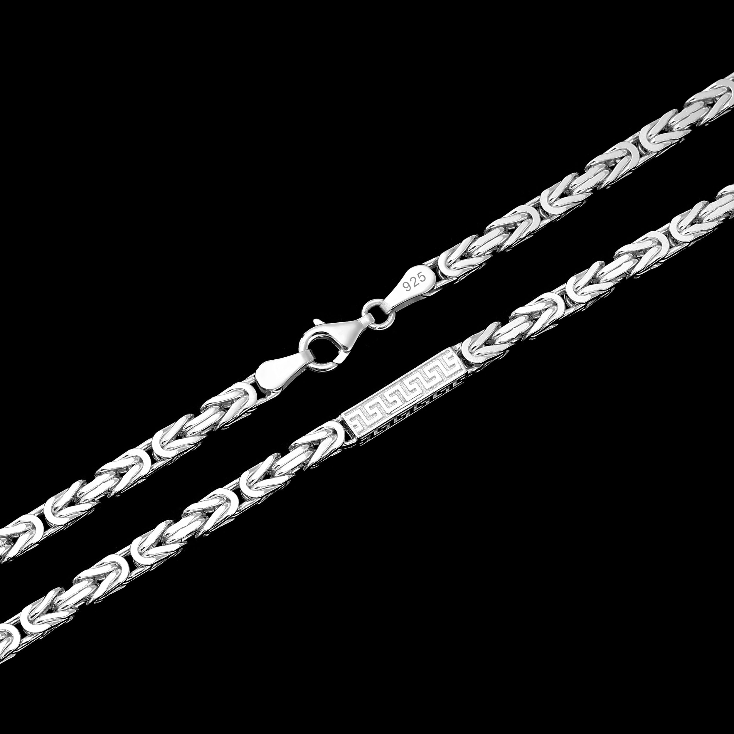 4mm Greek Königskette - Silber 925