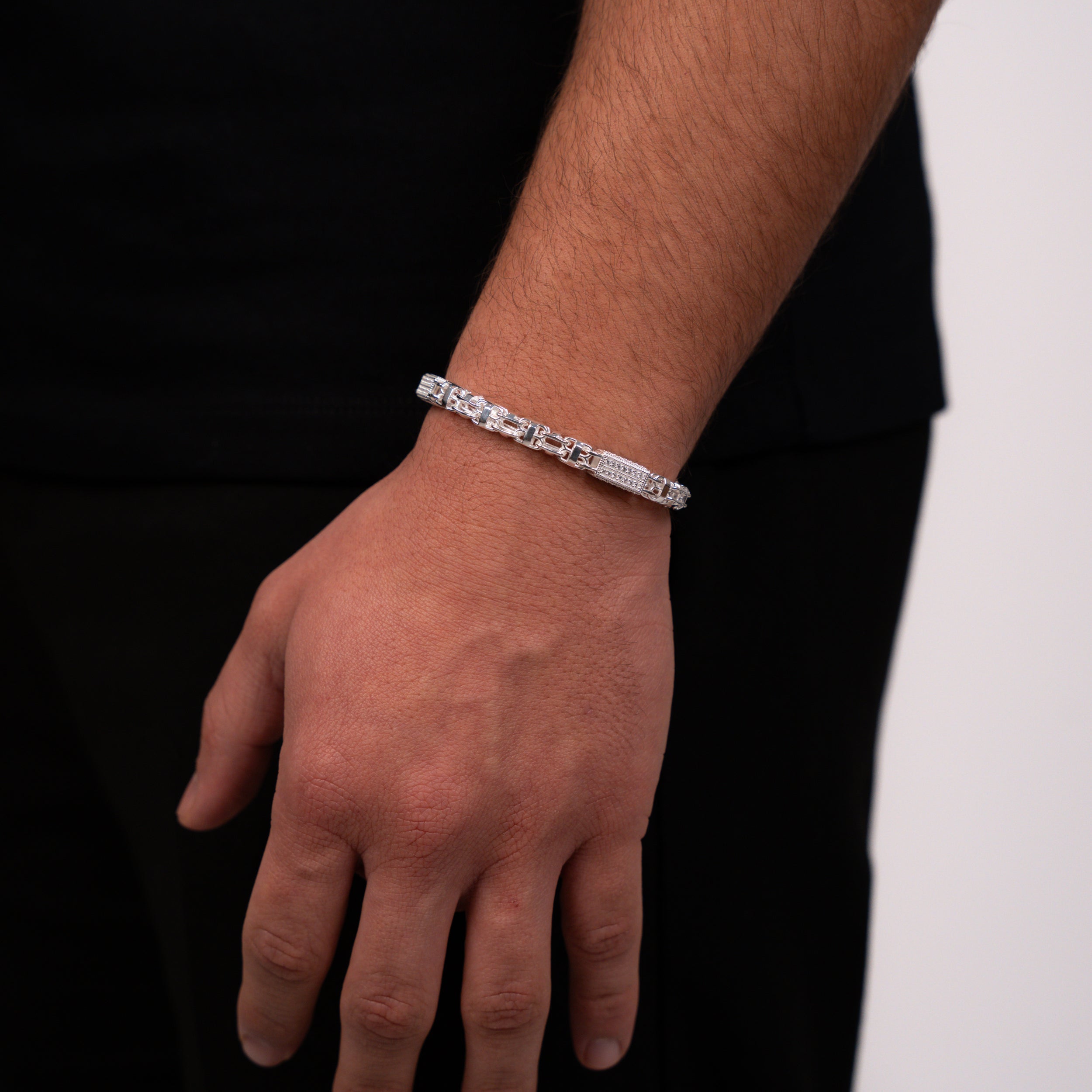 6mm Käfigkette Iced Out Armband - Silber 925