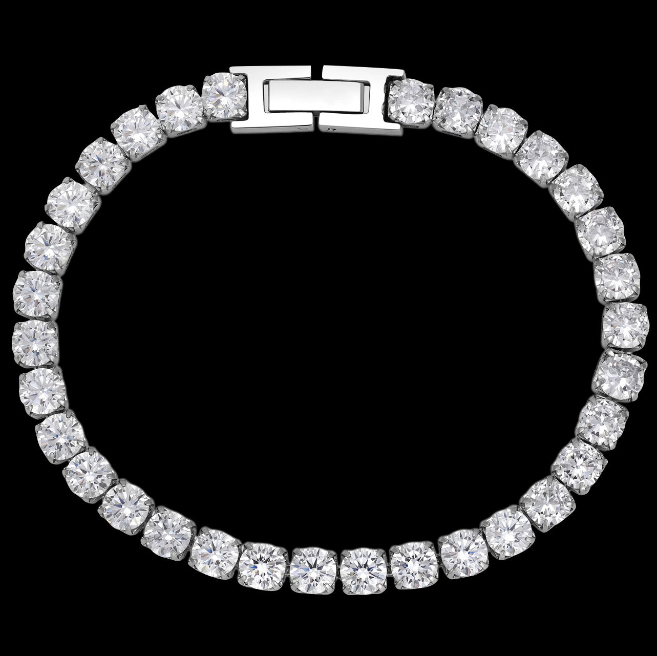 5mm - Tennis Chain Armband - Edelstahl