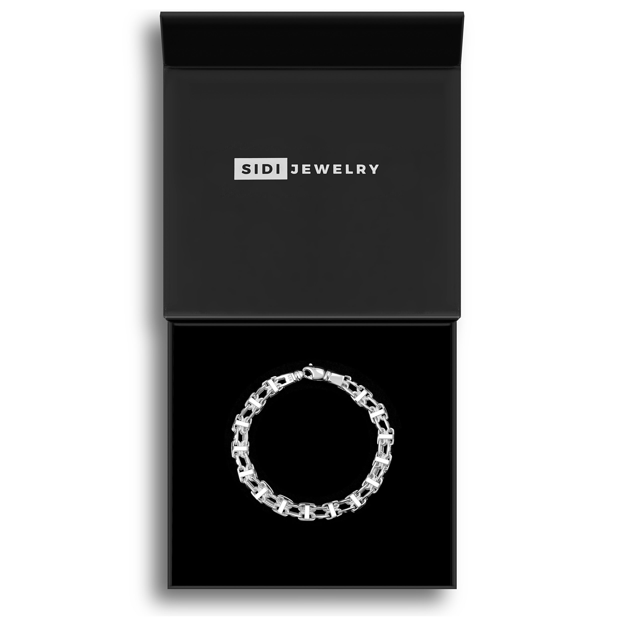 8,5mm Käfigkette Armband - Silber 925