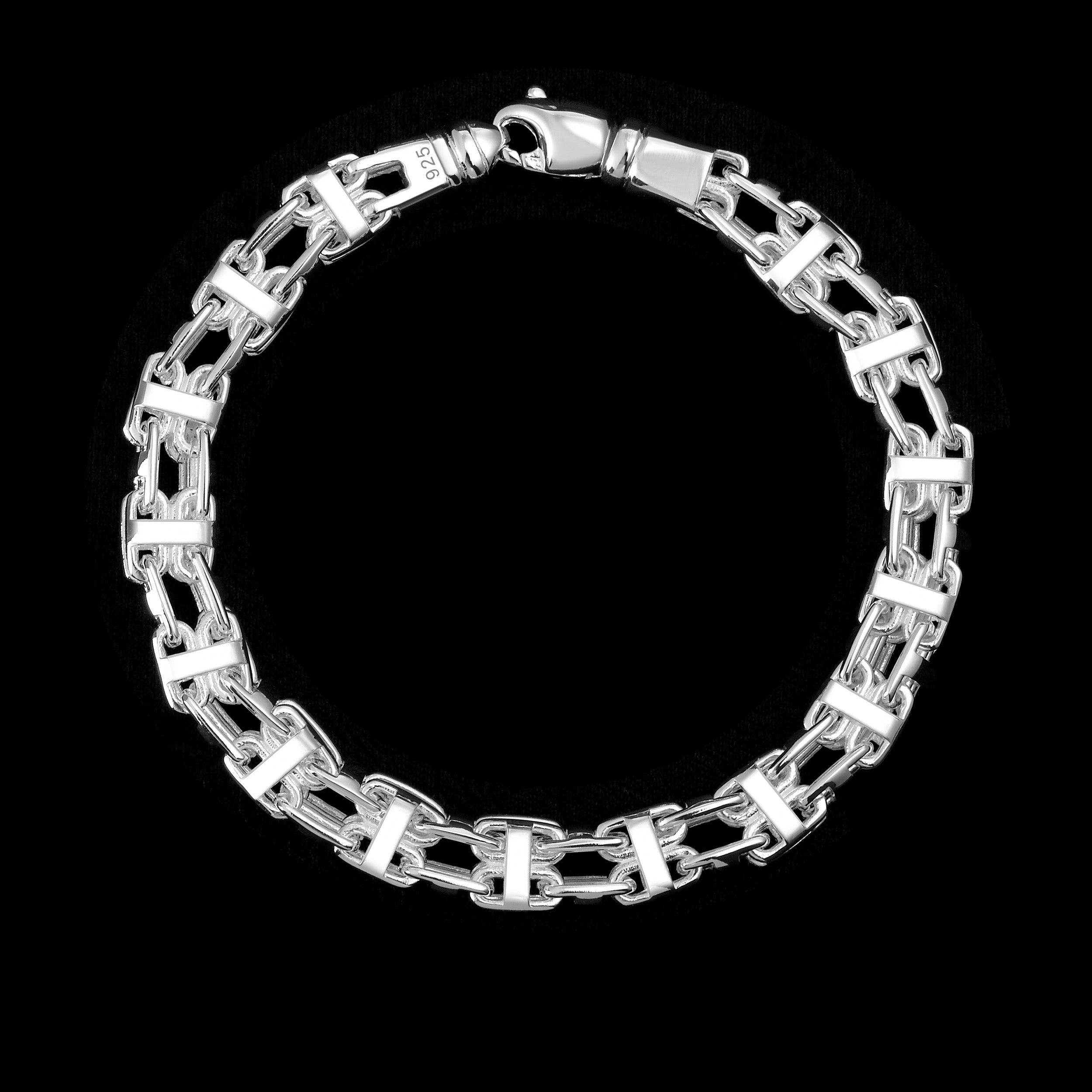 8,5mm Käfigkette Armband - Silber 925