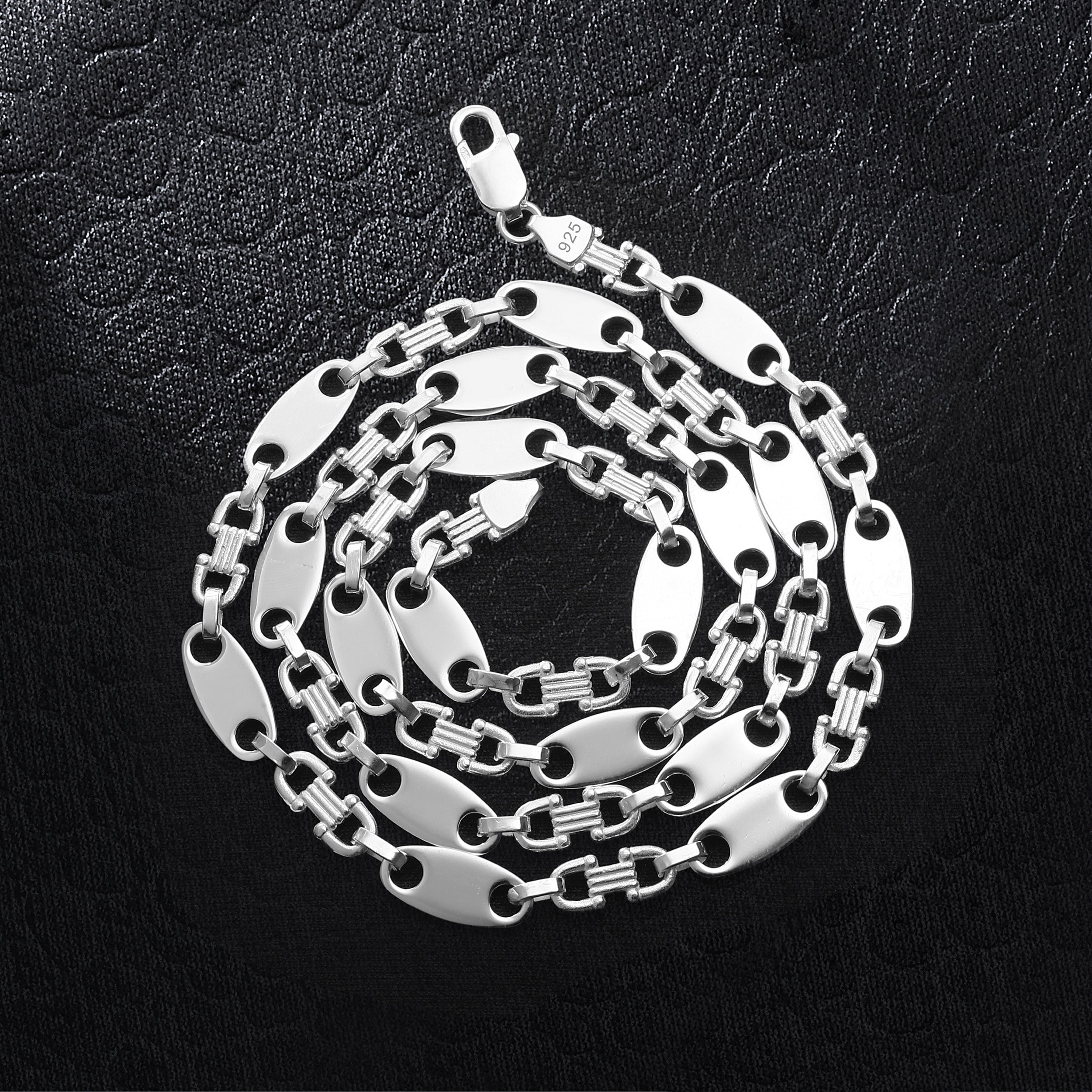 8mm Plattenkette - Silber 925