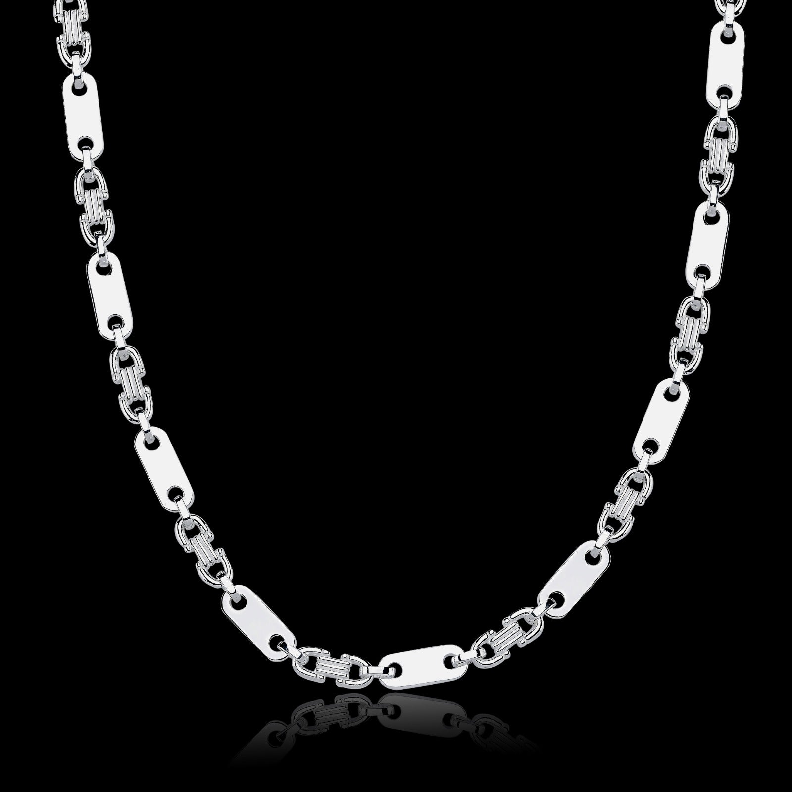 6mm Plattenkette - Silber 925
