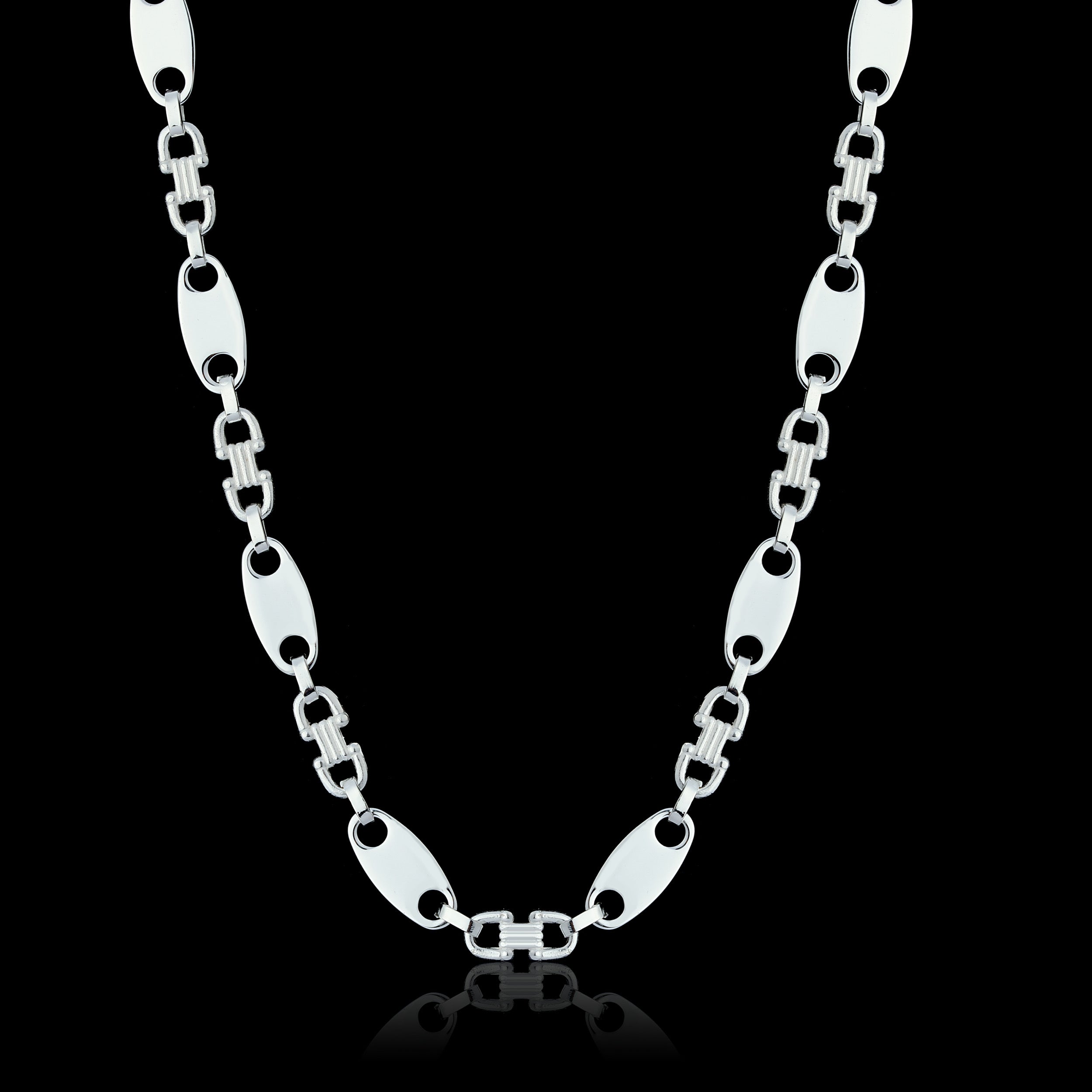 8mm Plattenkette - Silber 925