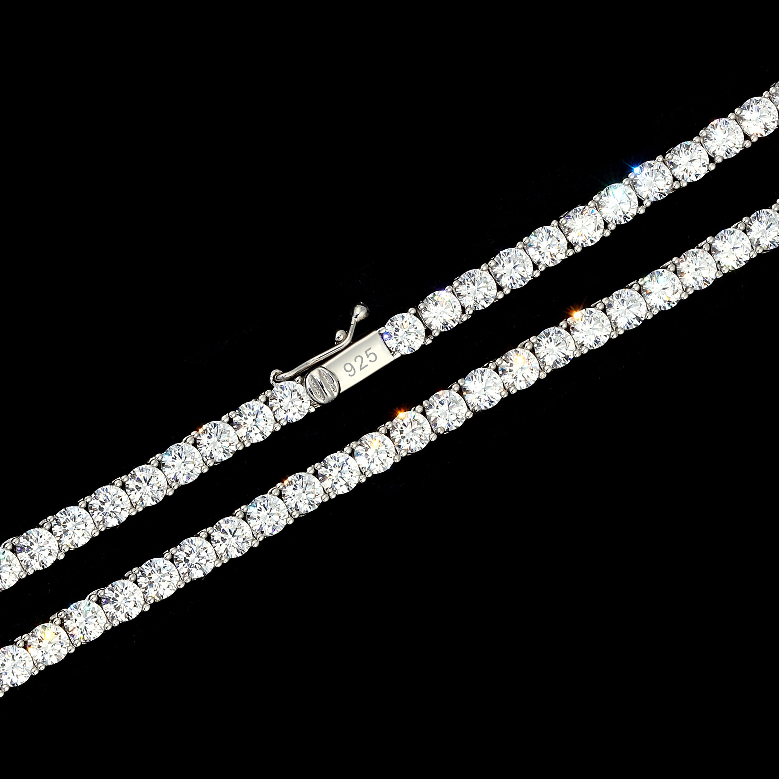4mm Tennis Chain Kette - 925 Silber