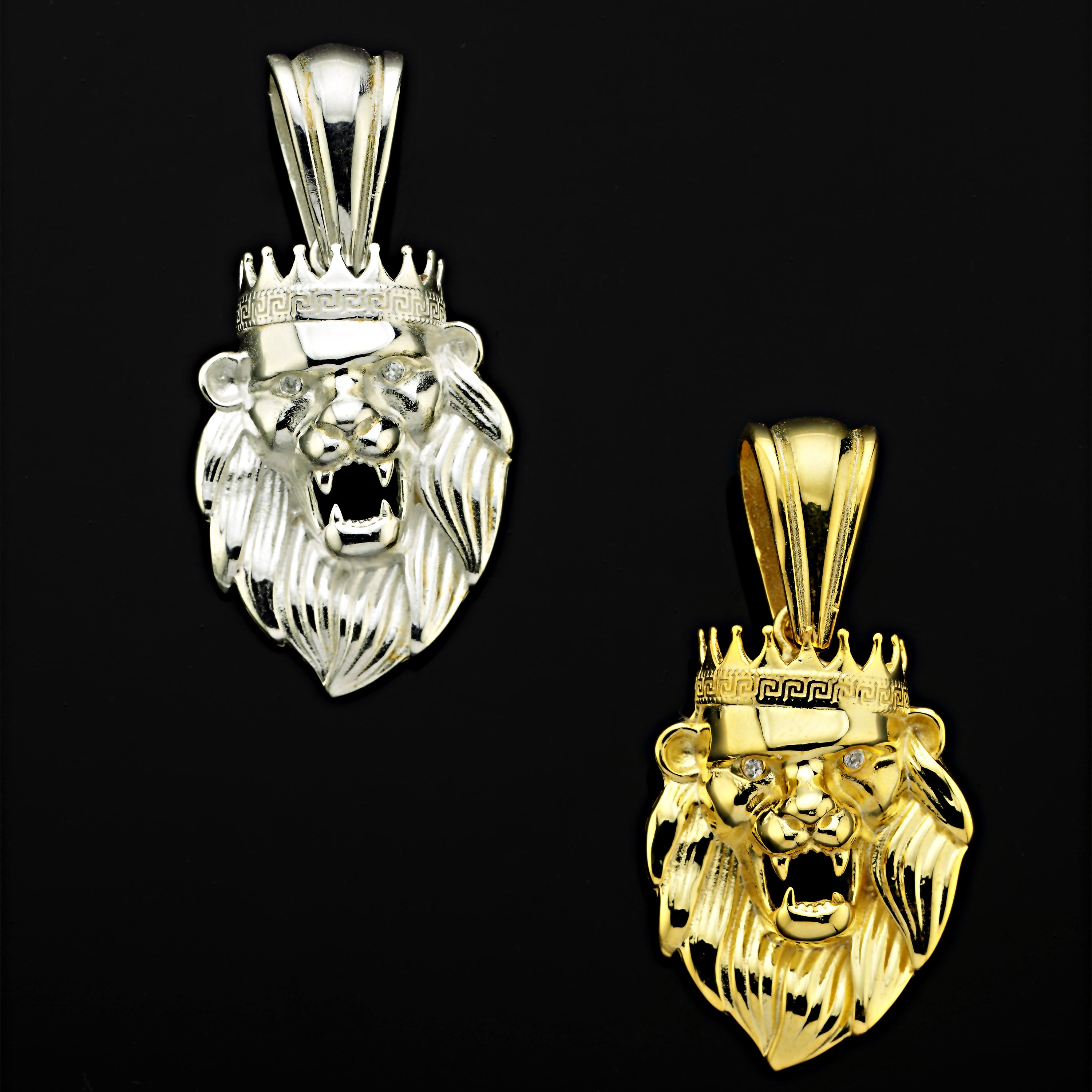 Löwenkopf King Anhänger - Silber 925
