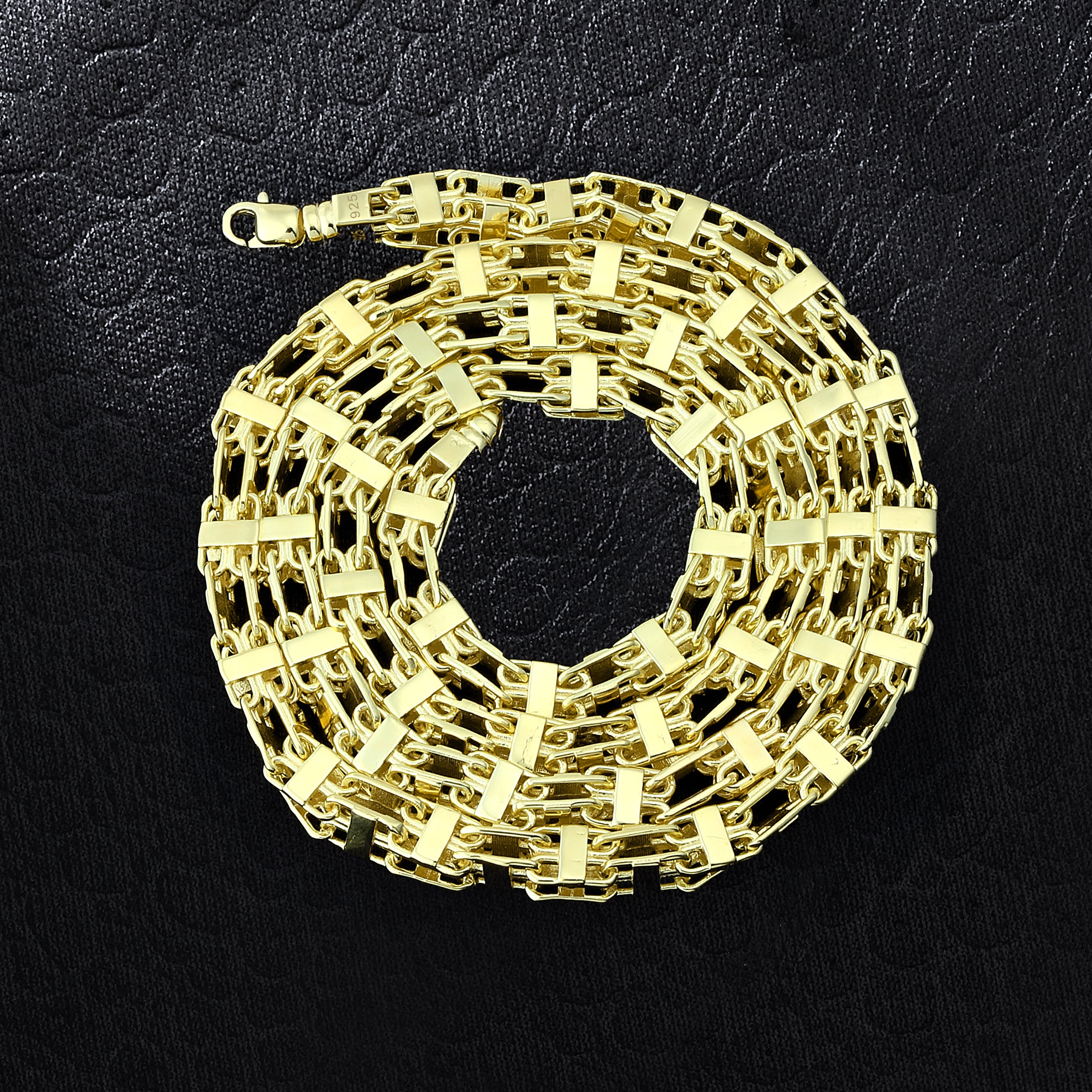 6mm Käfigkette - Silber 925 18k Gold vergoldet