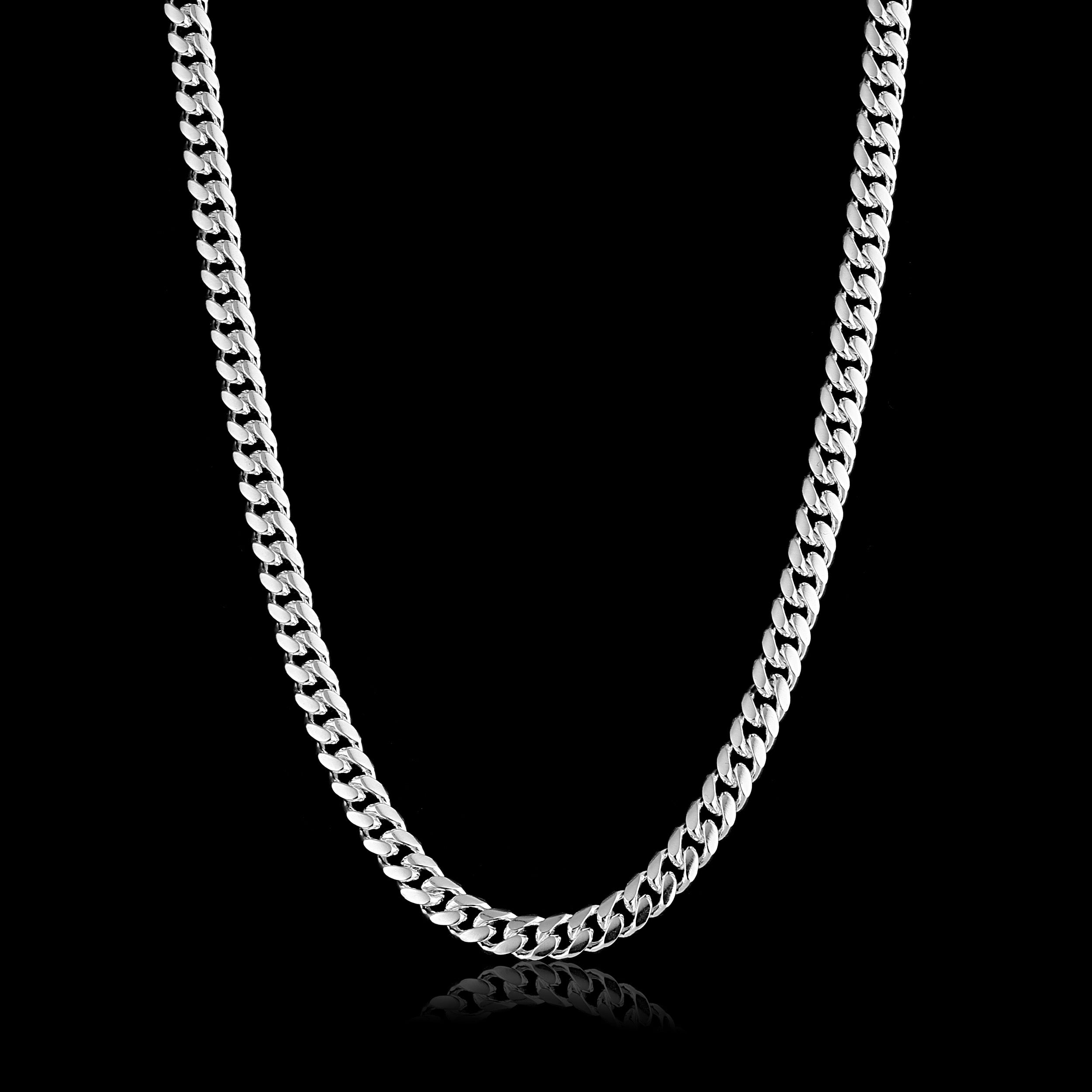 5mm Miami Cuban Link Chain Panzerkette - Silber 925