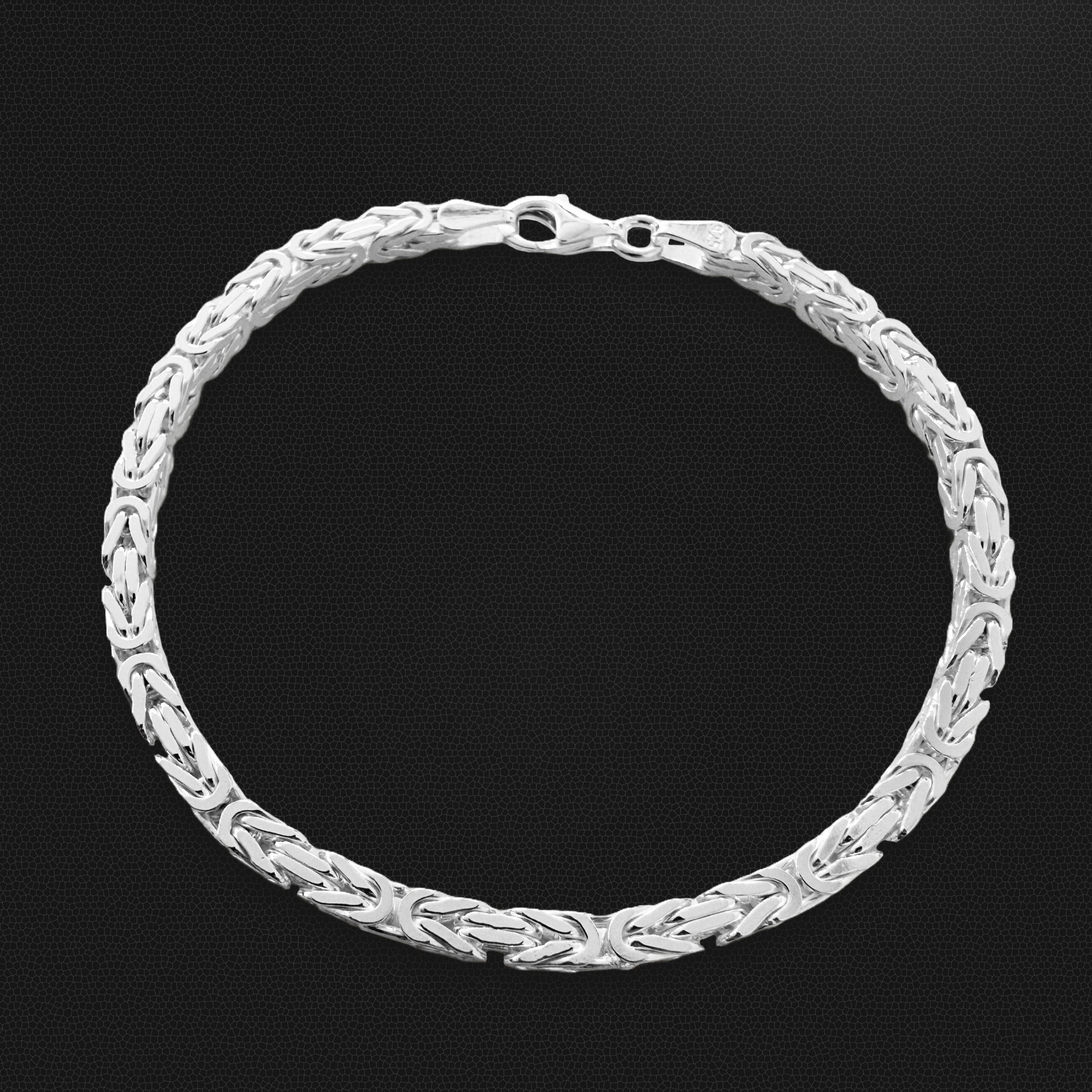 4mm Königskette Armband - Silber 925