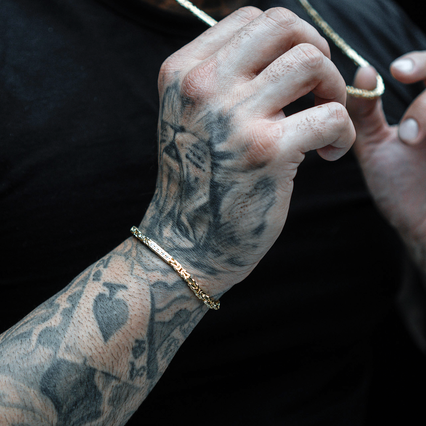 4mm Iced Out Königskette Armband Silber 925 18k Gold vergoldet