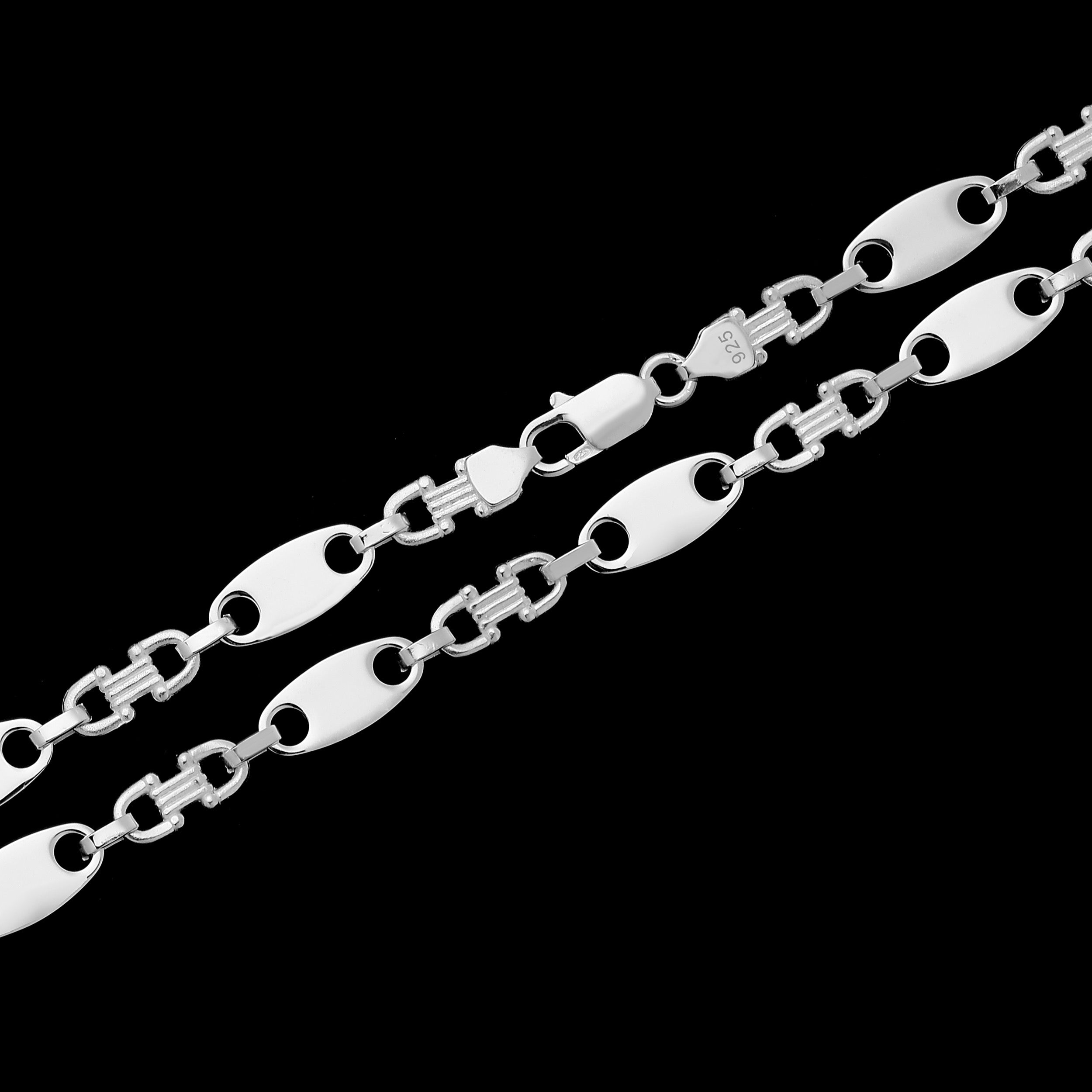8mm Plattenkette - Silber 925