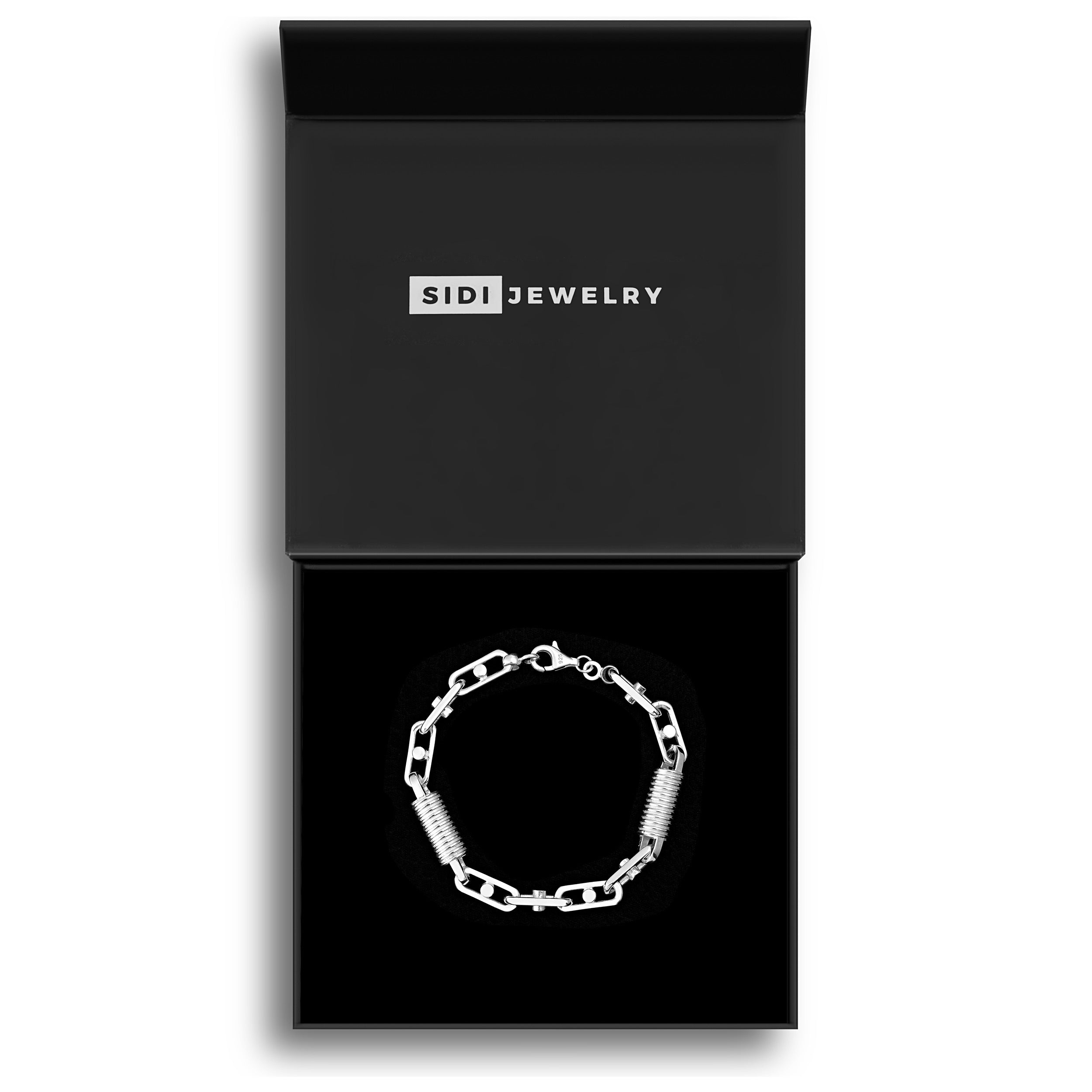 8mm Monte Carlo Armband - Silber 925