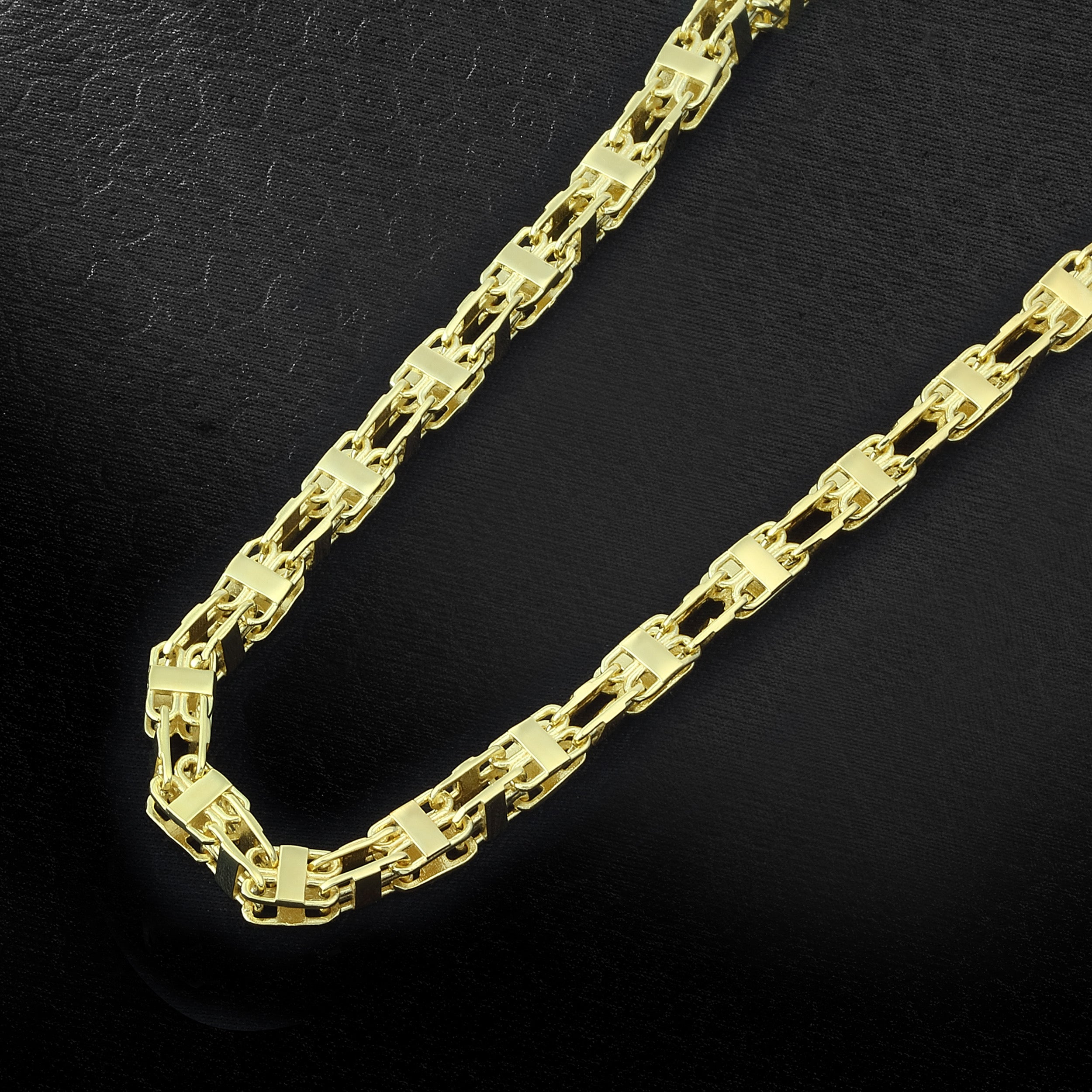 6mm Käfigkette - Silber 925 18k Gold vergoldet