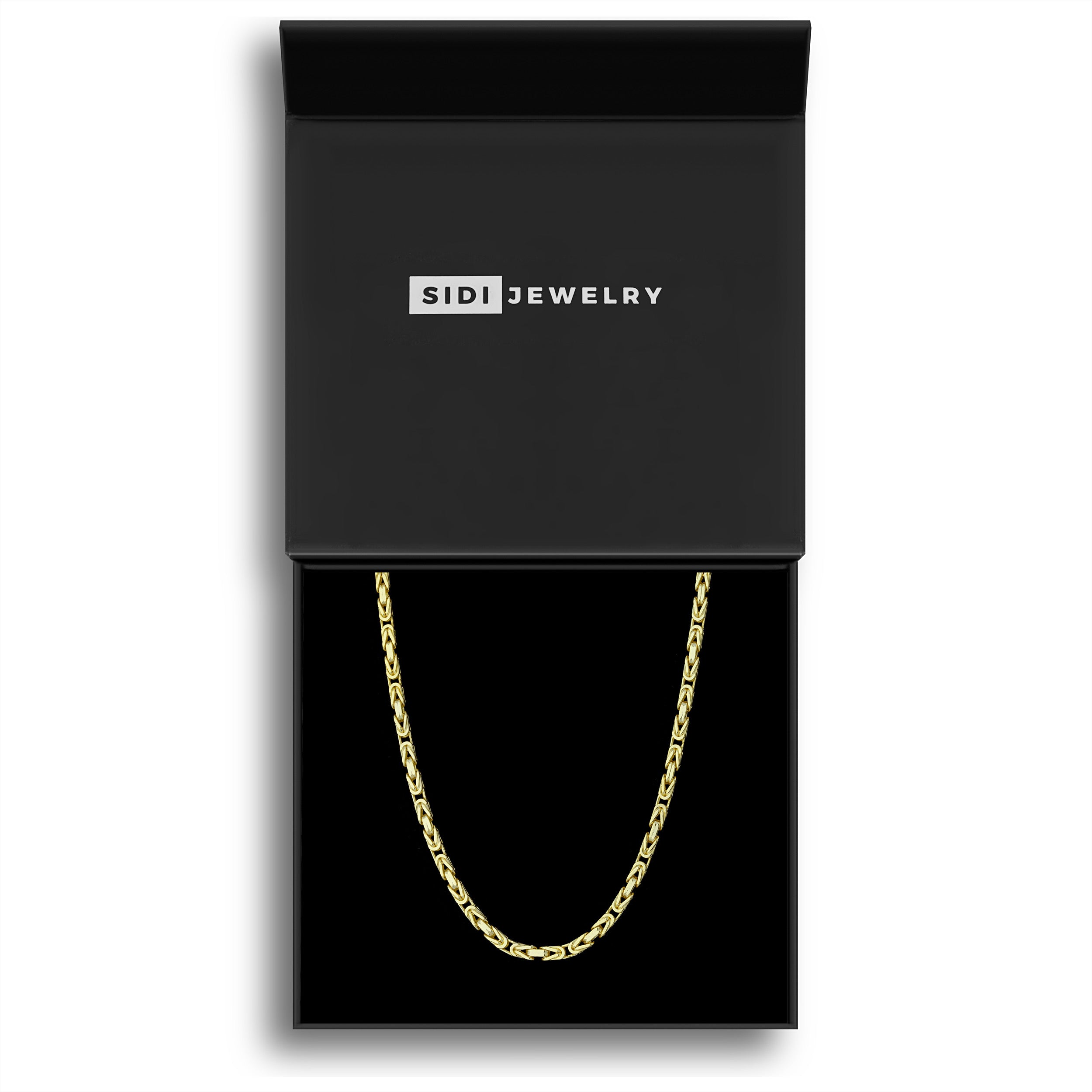 3mm Königskette - Silber 925 18k Gold vergoldet