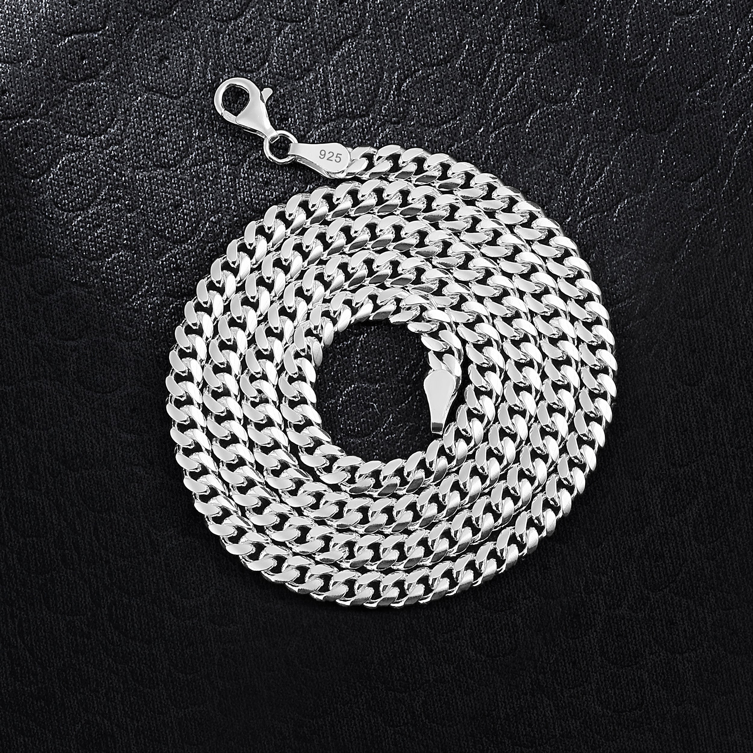 5mm Miami Cuban Link Chain Panzerkette - Silber 925