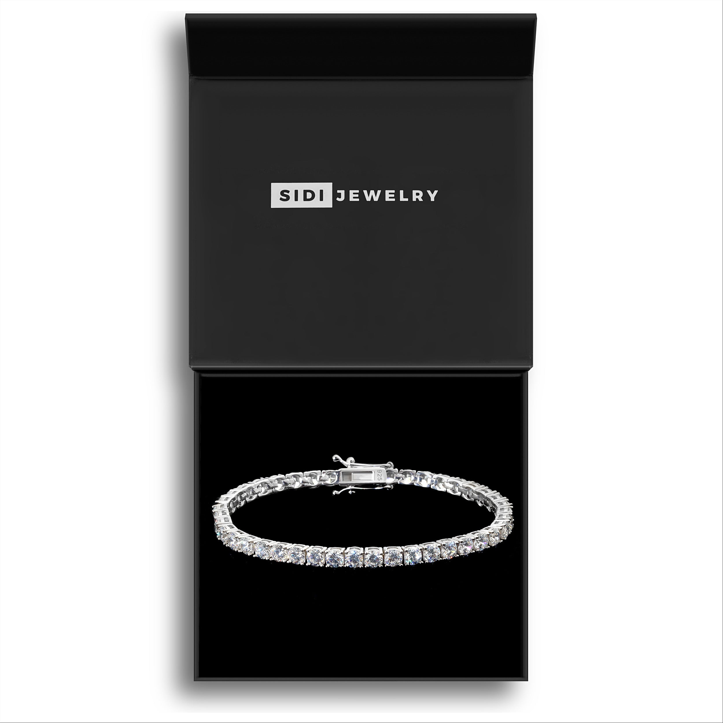 4mm Tennis Chain Armband - 925 Silber