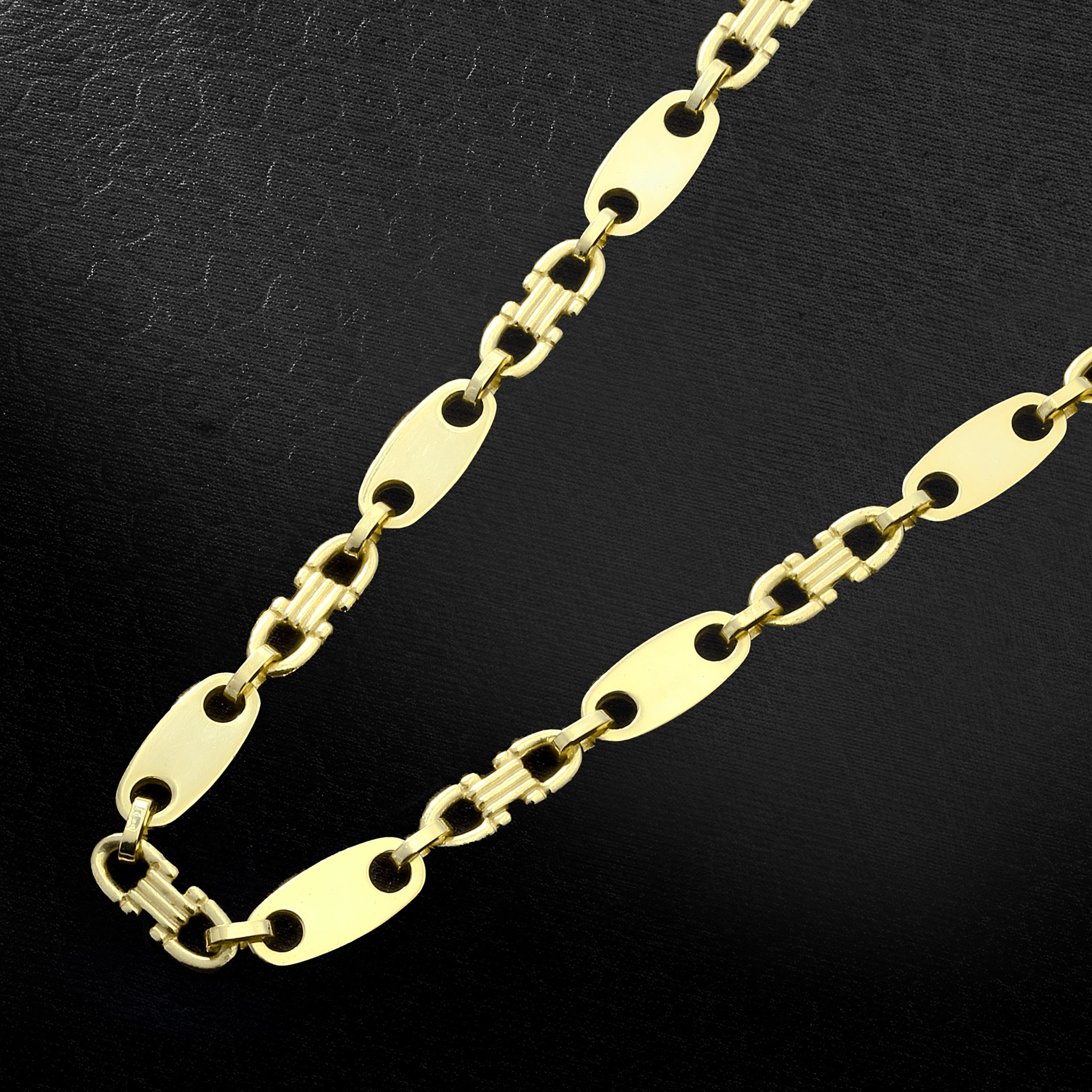 8mm Plattenkette - Silber 925 18k Gold vergoldet