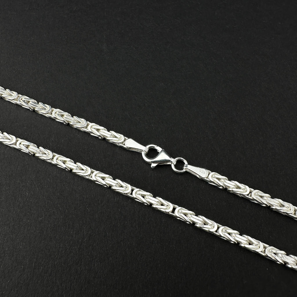 Königskette - breit 3mm - Silber 925er