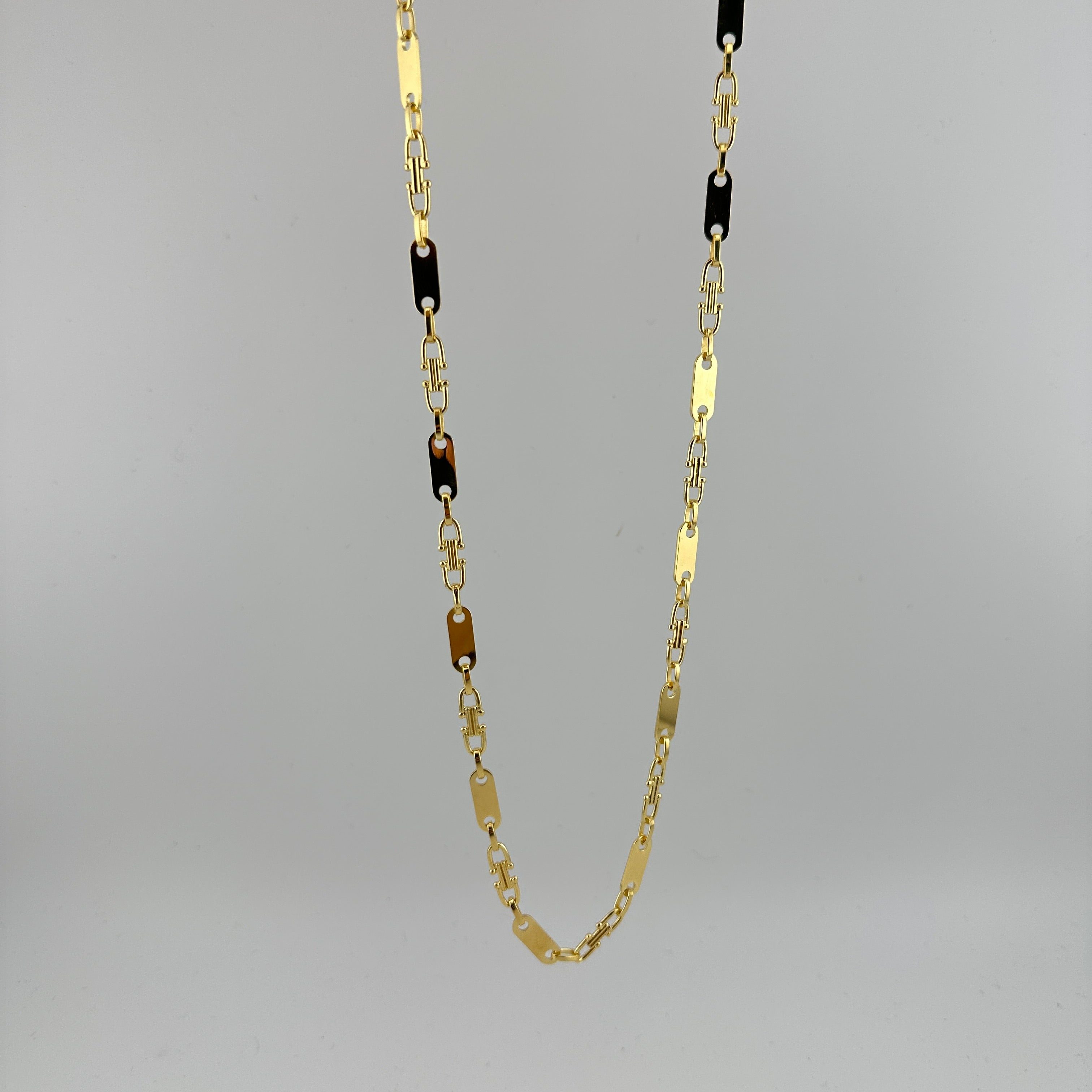 4mm Plattenkette - Silber 925 18k Gold vergoldet